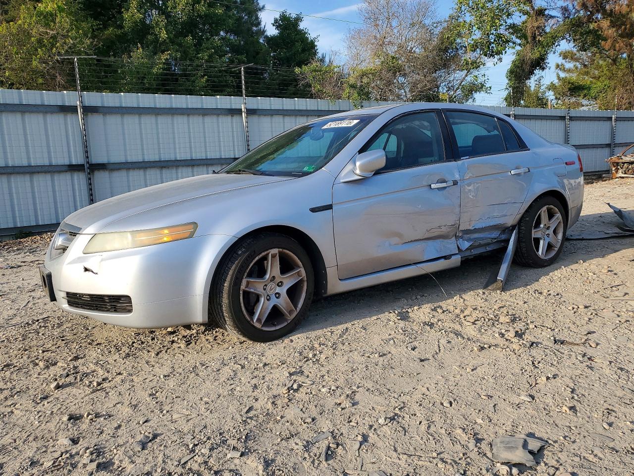 2004 Acura Tl Silver vin: 19UUA65694A027035