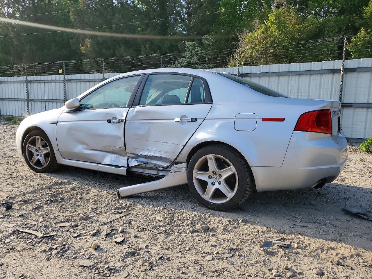 2004 Acura Tl Silver vin: 19UUA65694A027035