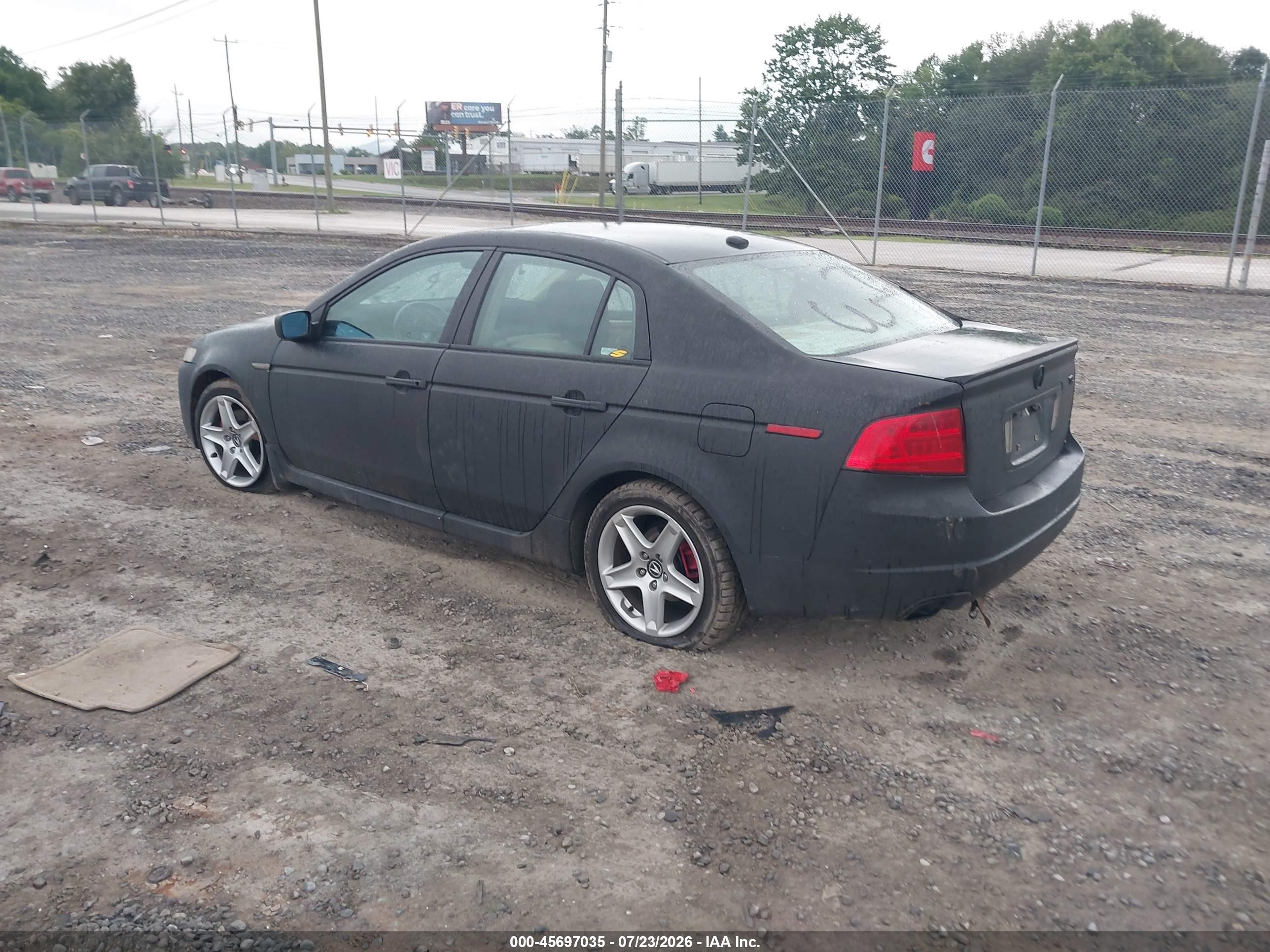 2004 Acura Tl   Black vin: 19UUA66204A009955