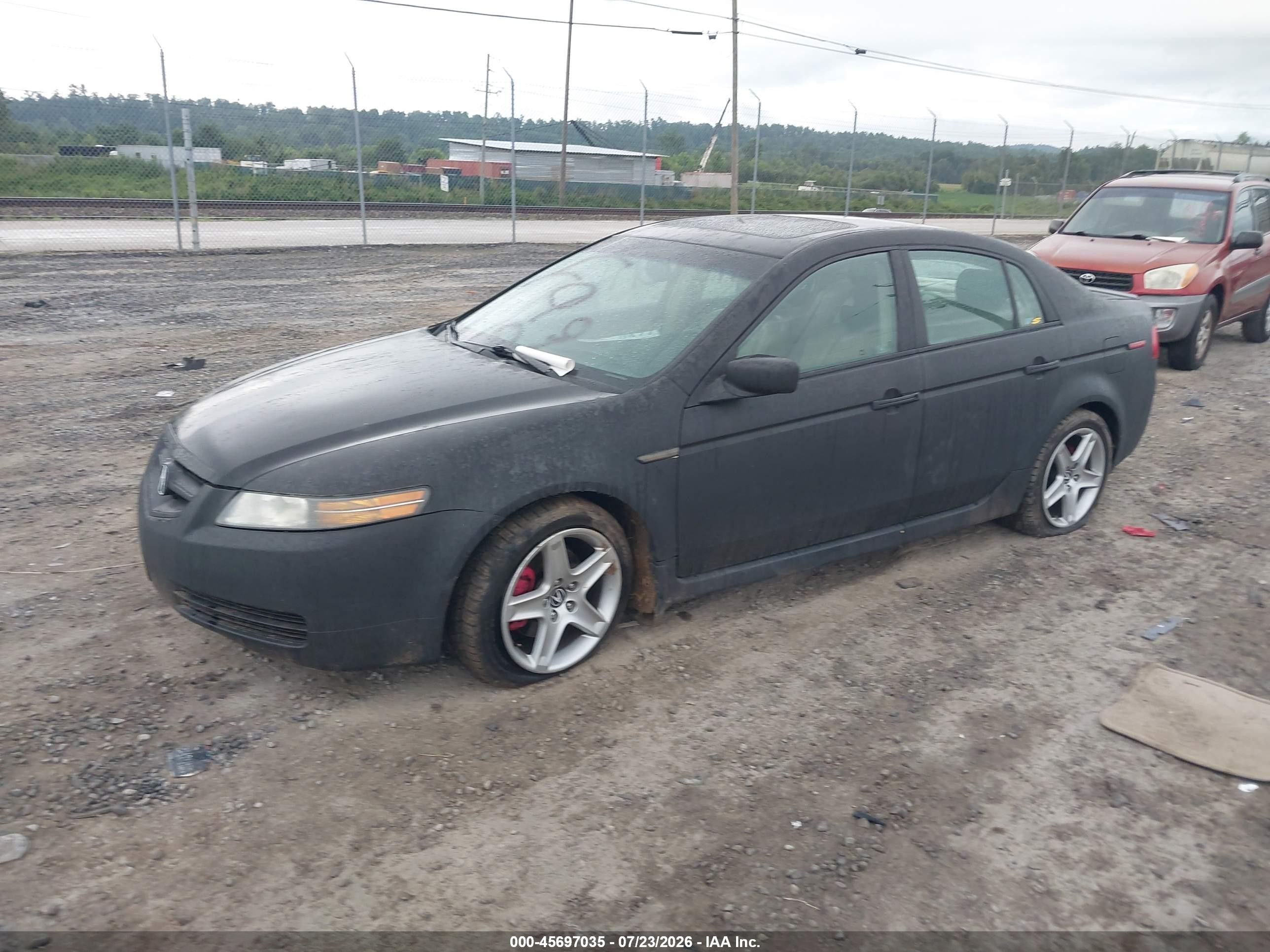 2004 Acura Tl   Black vin: 19UUA66204A009955