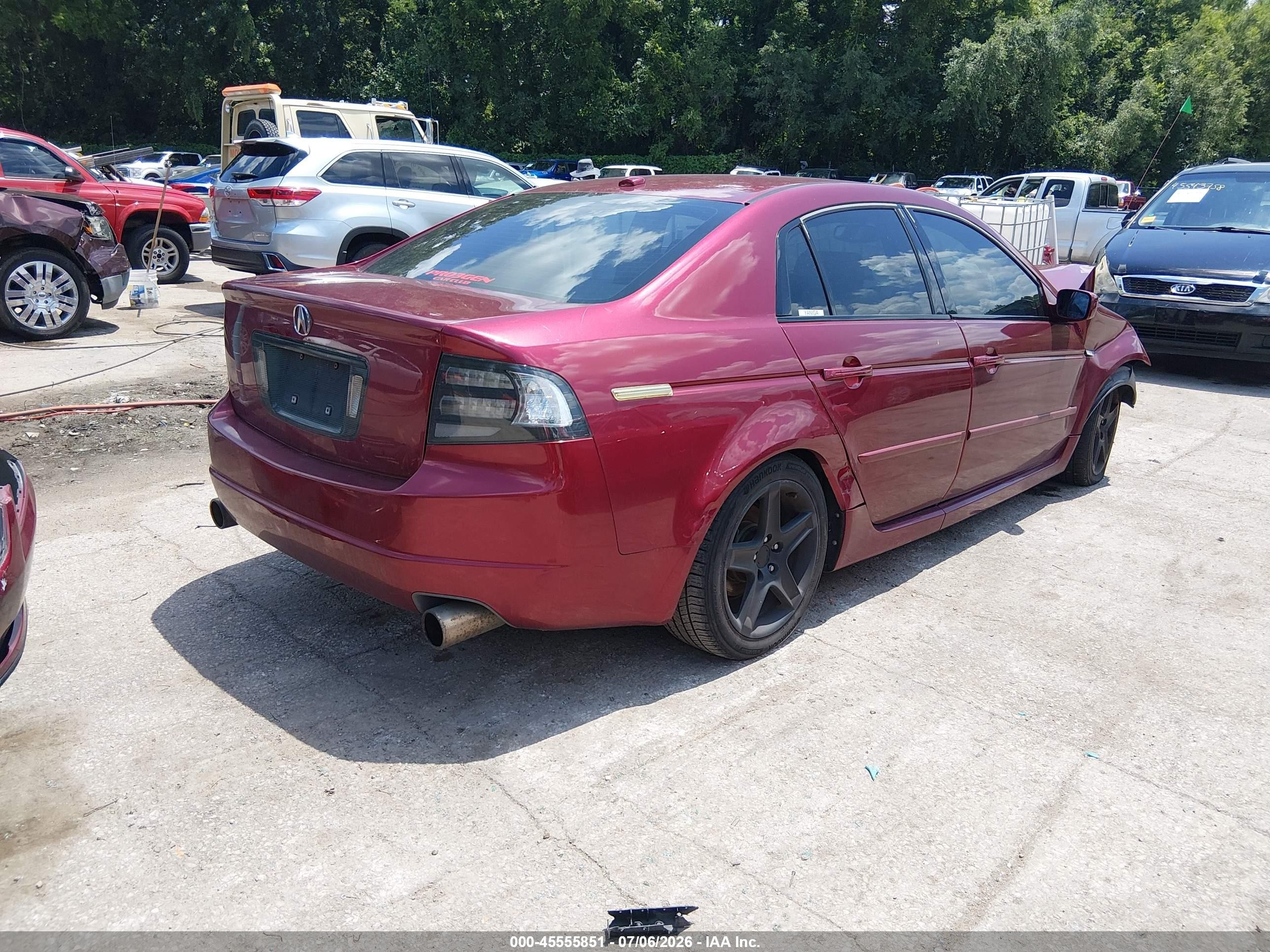 2004 Acura Tl   Burgundy vin: 19UUA66204A046679