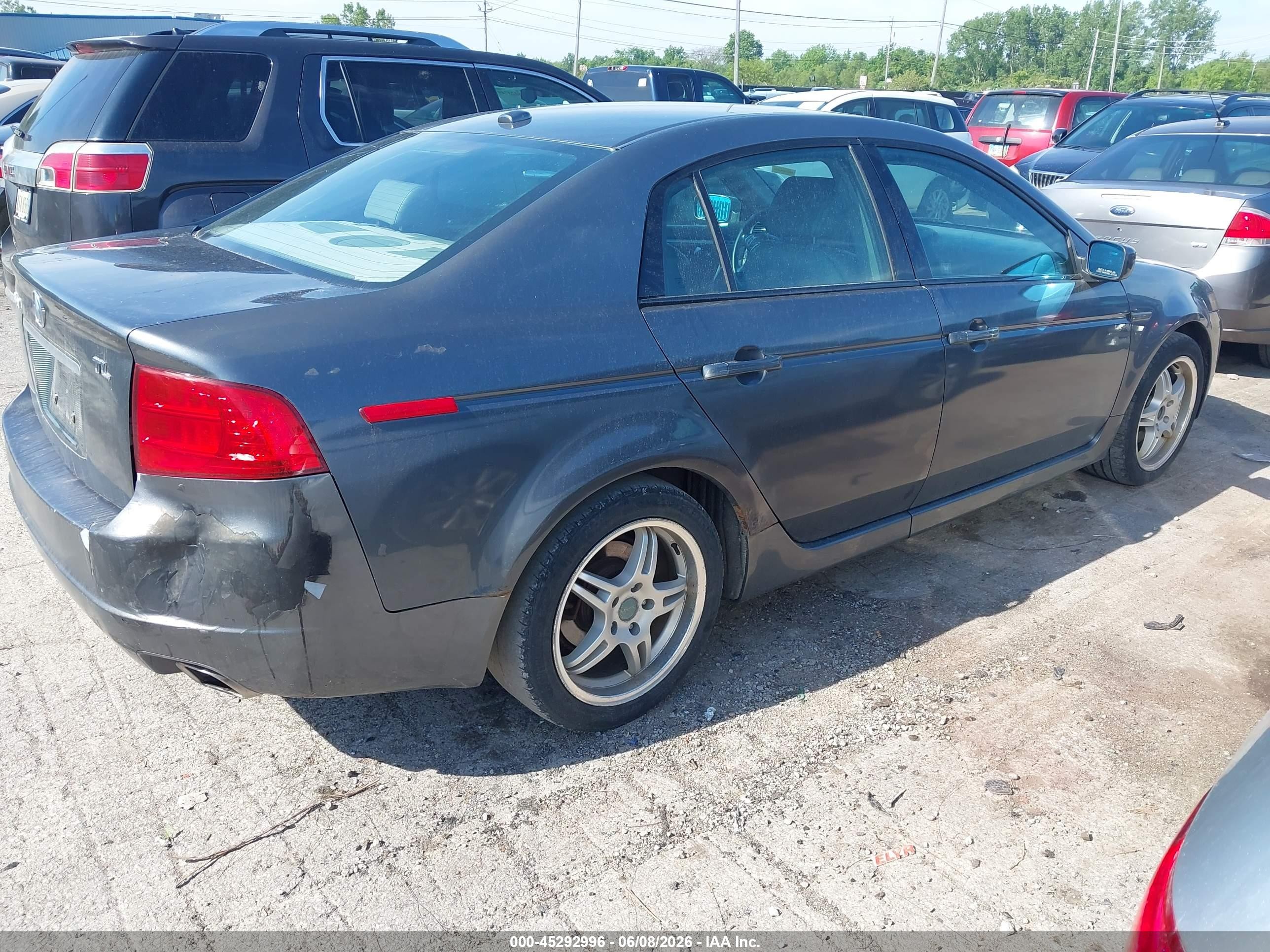 2005 Acura Tl   Gray vin: 19UUA66205A000903