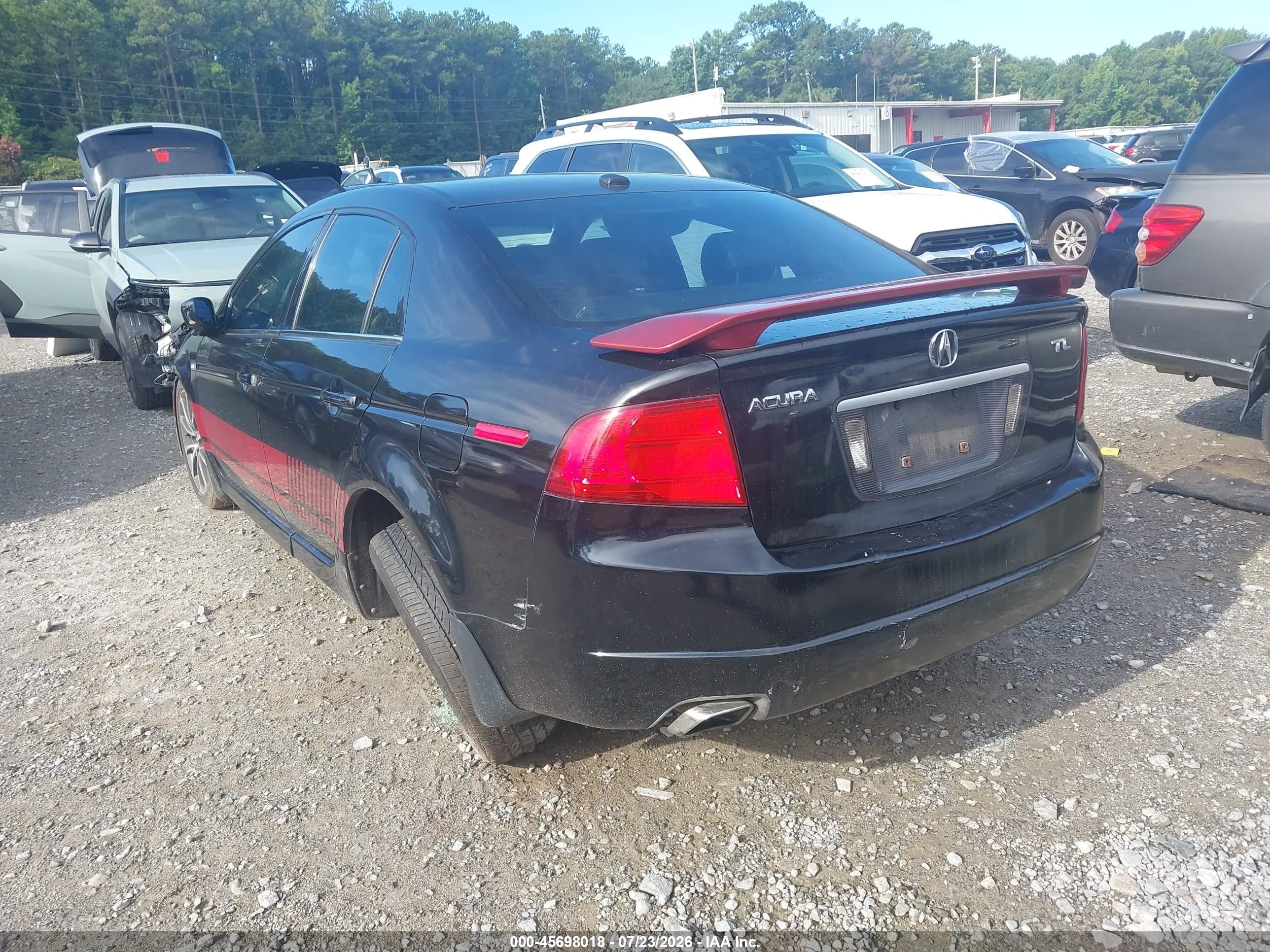2005 Acura Tl   Black vin: 19UUA66205A023923