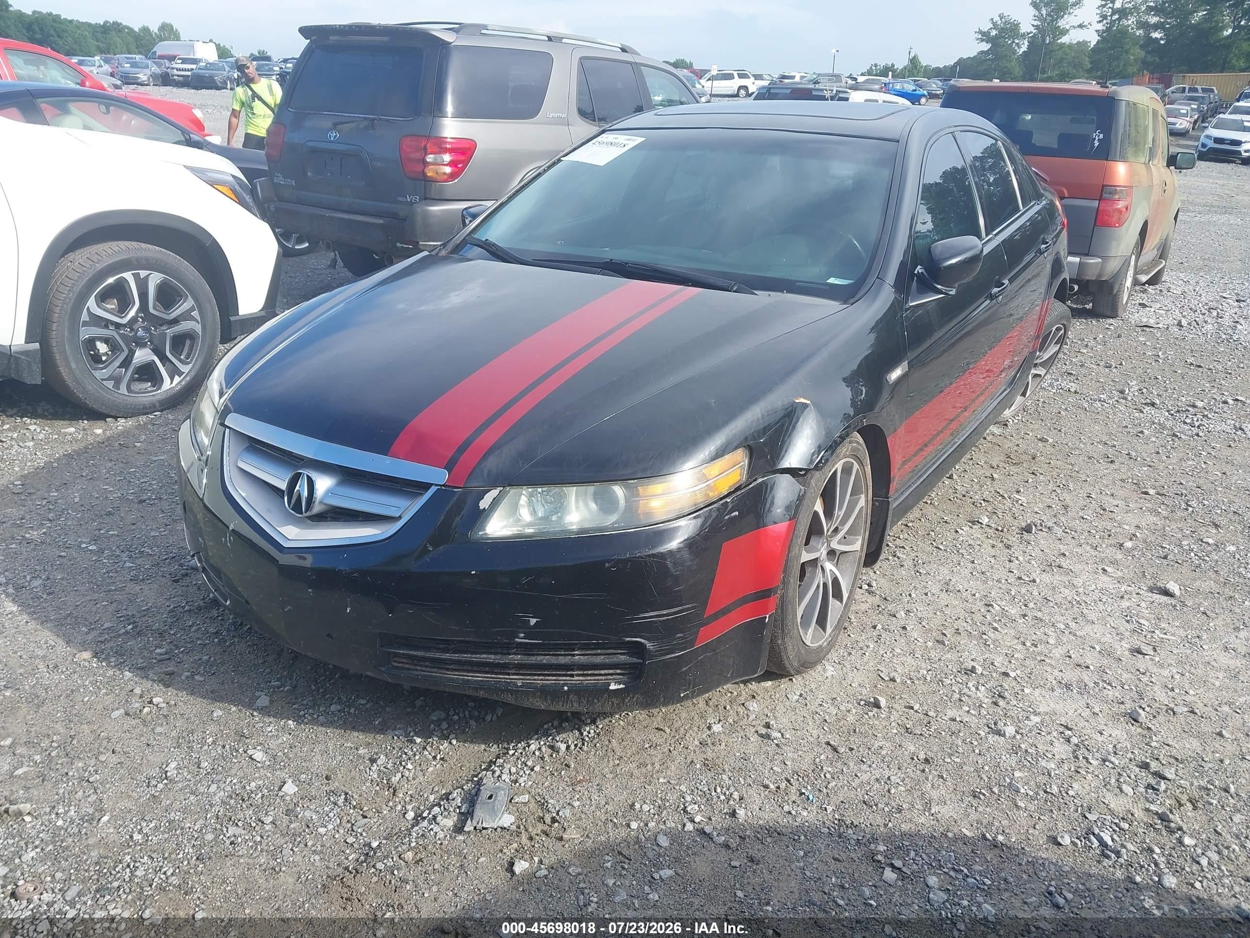 2005 Acura Tl   Black vin: 19UUA66205A023923