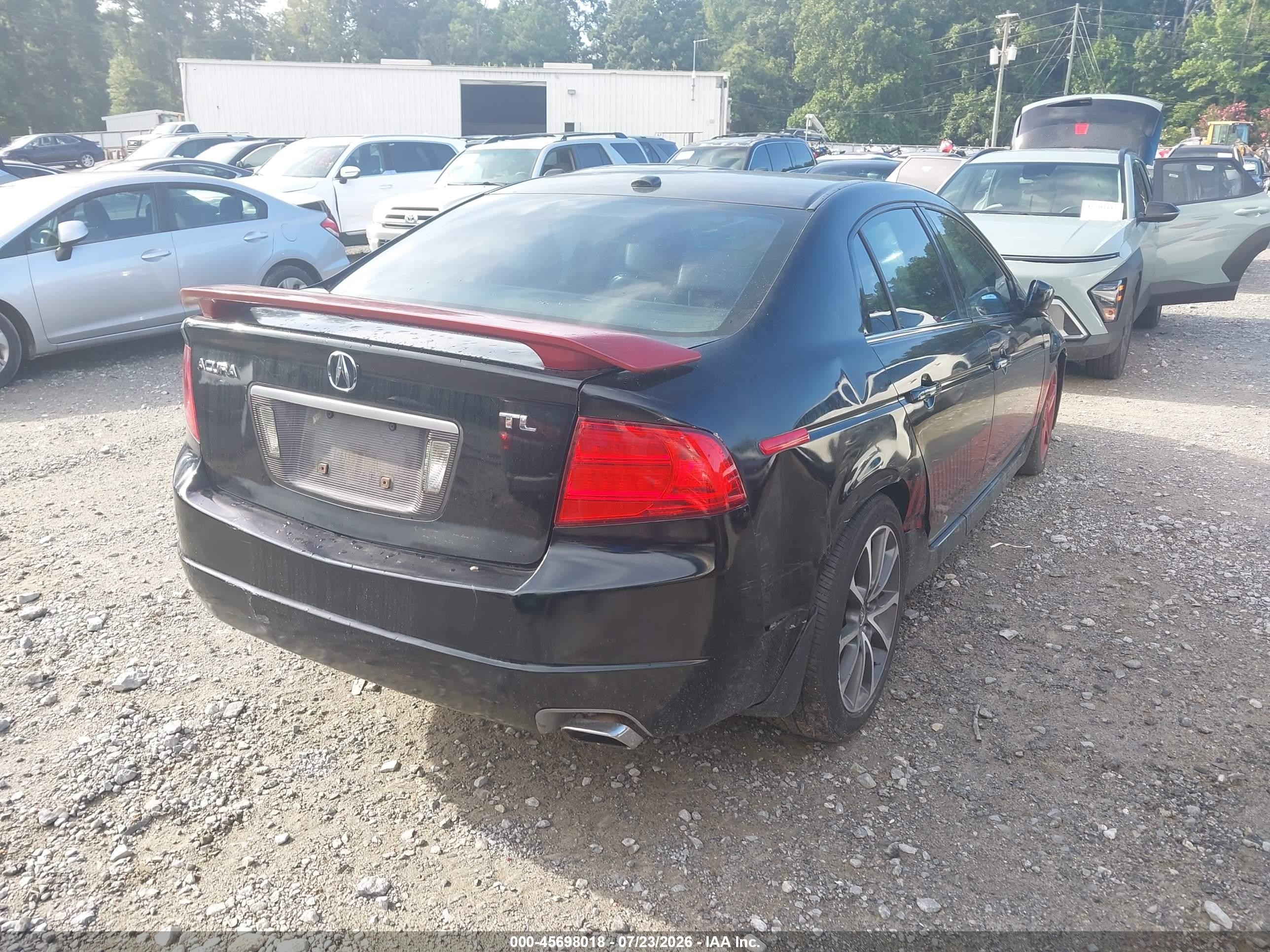 2005 Acura Tl   Black vin: 19UUA66205A023923
