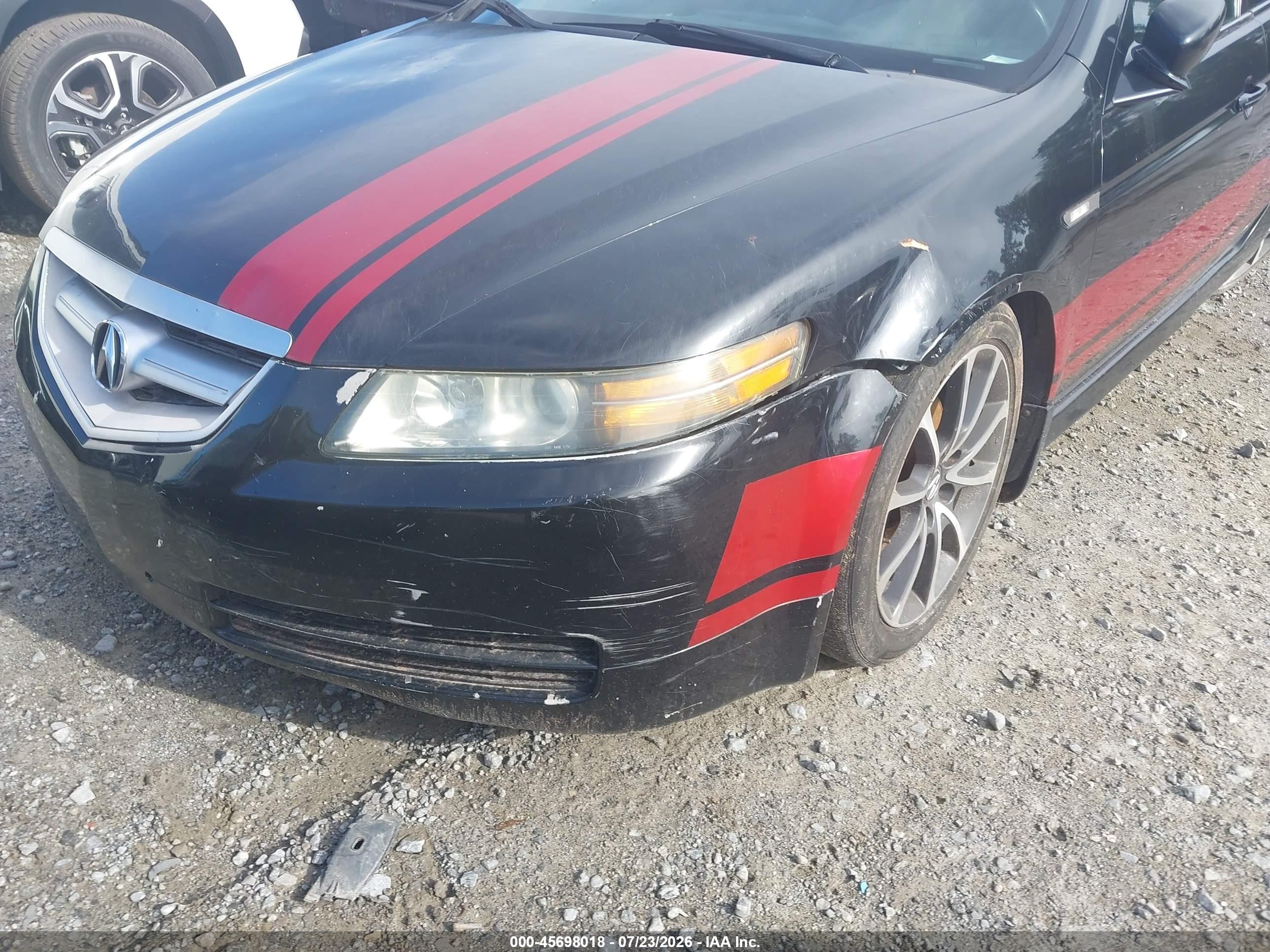 2005 Acura Tl   Black vin: 19UUA66205A023923