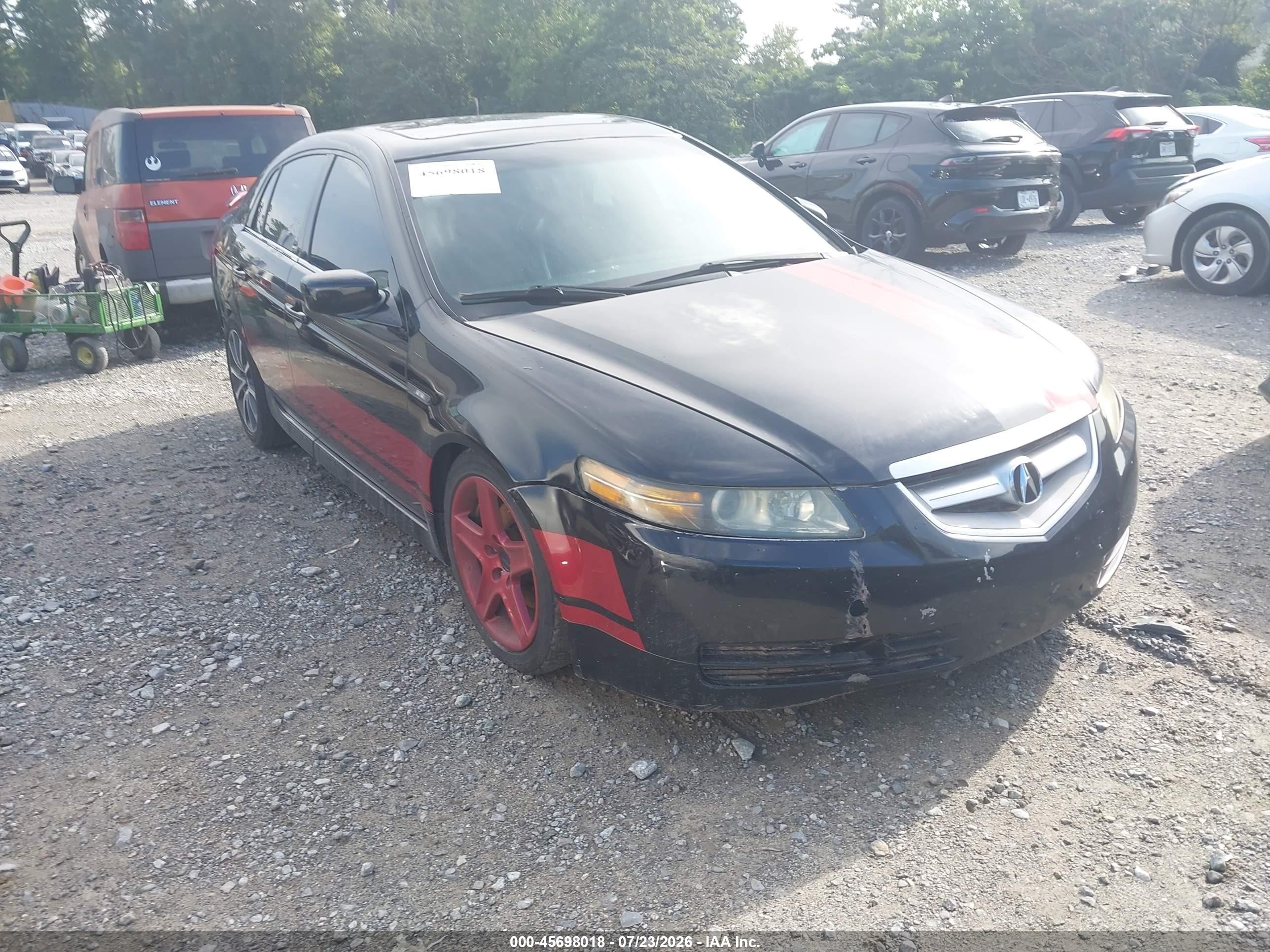 2005 Acura Tl   Black vin: 19UUA66205A023923