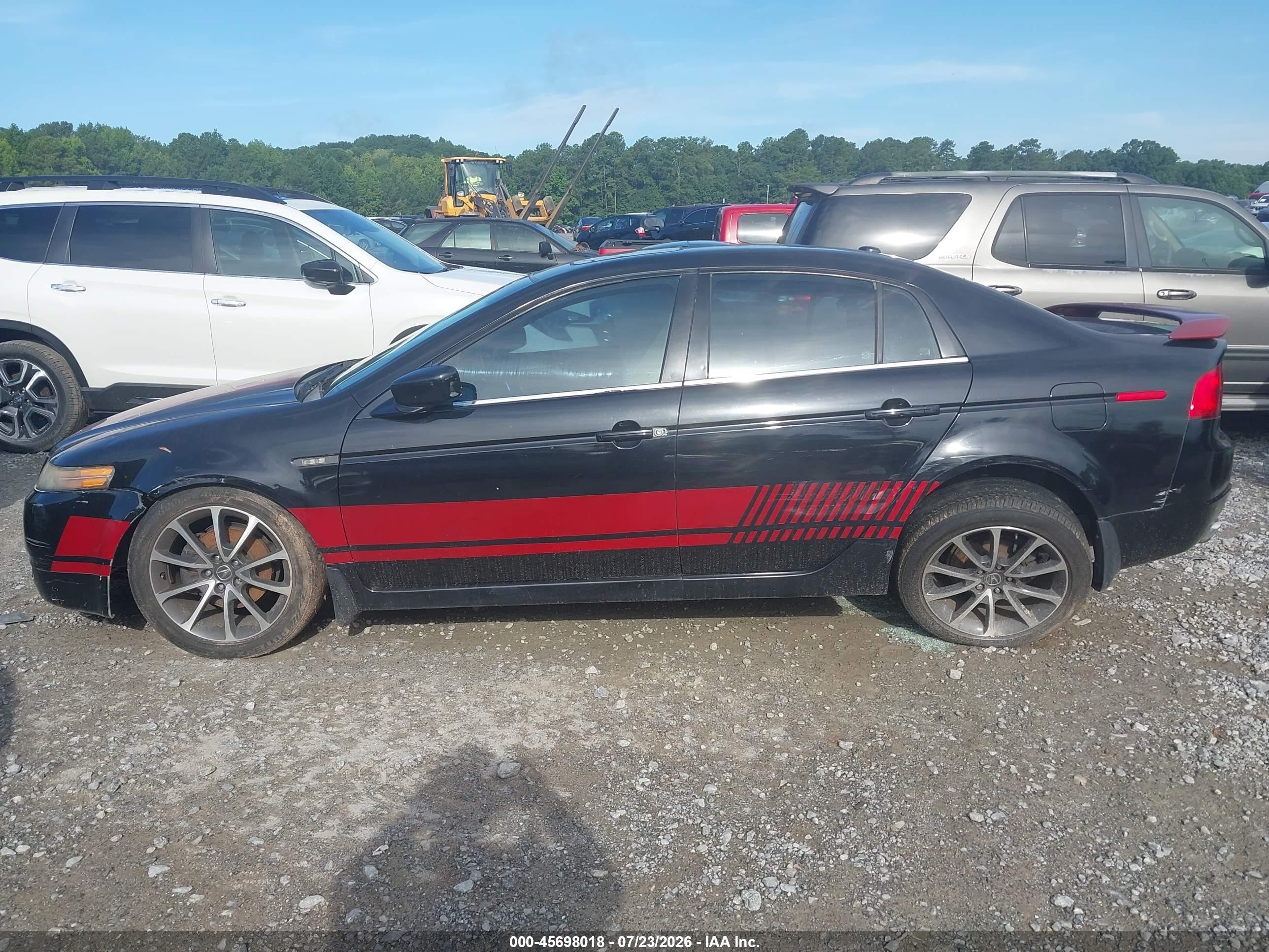 2005 Acura Tl   Black vin: 19UUA66205A023923