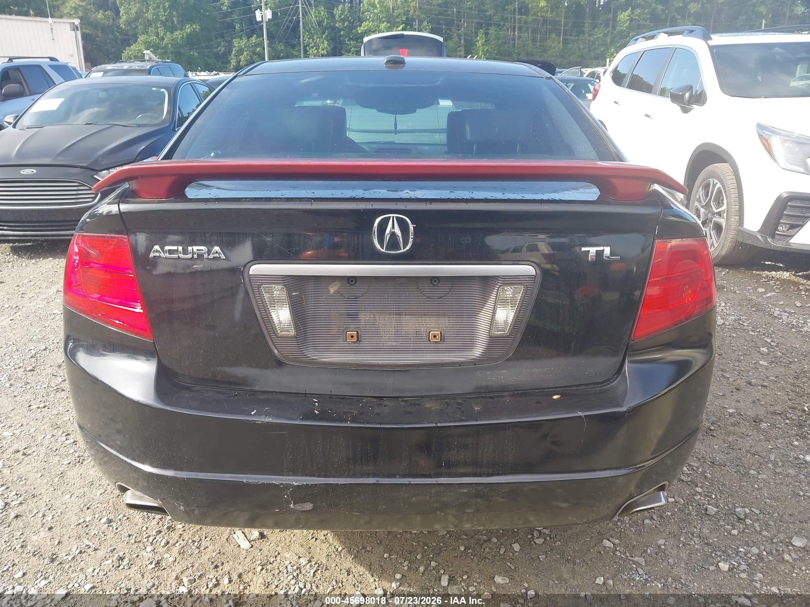 2005 Acura Tl   Black vin: 19UUA66205A023923