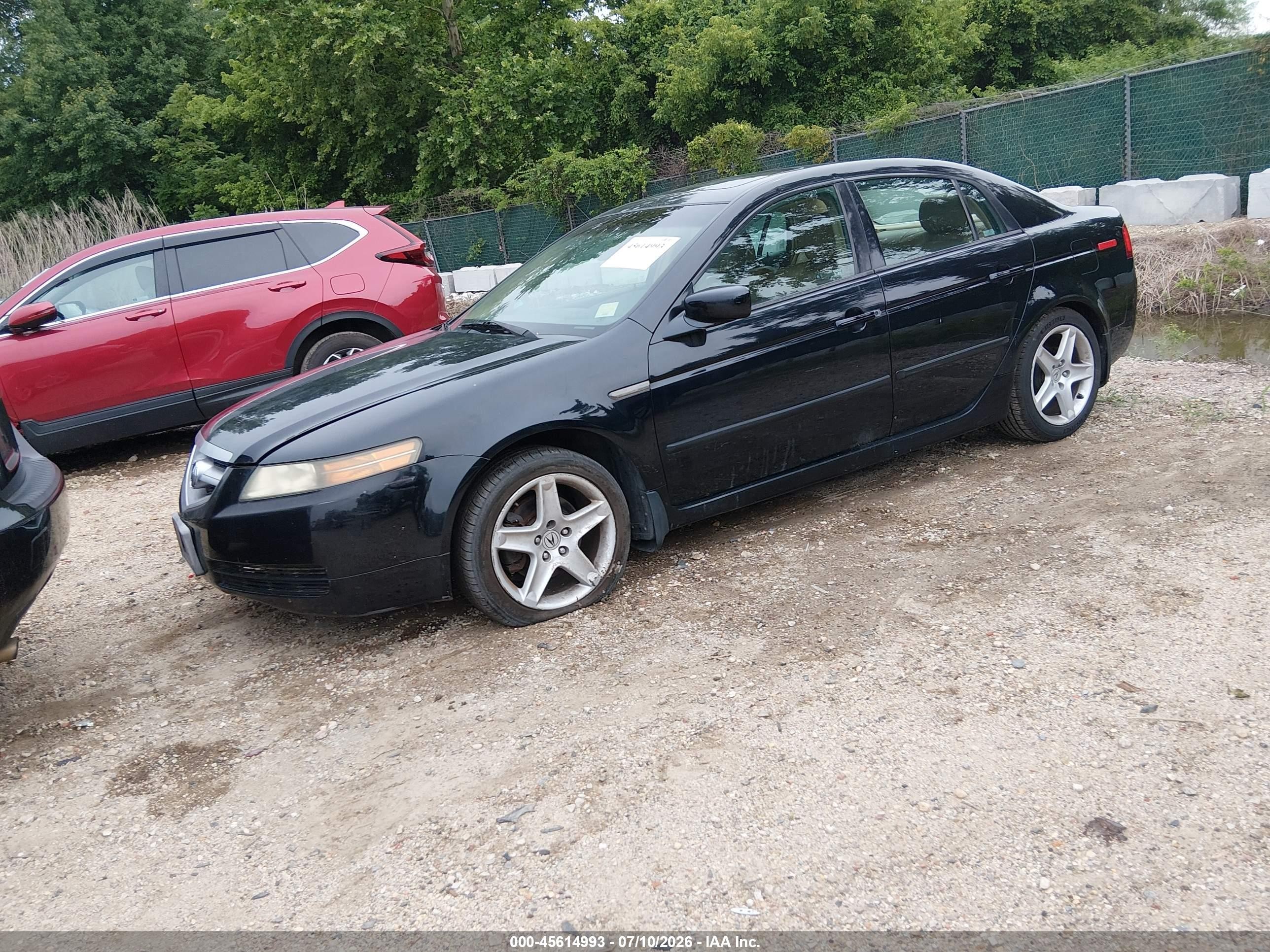2005 Acura Tl   Black vin: 19UUA66205A047865