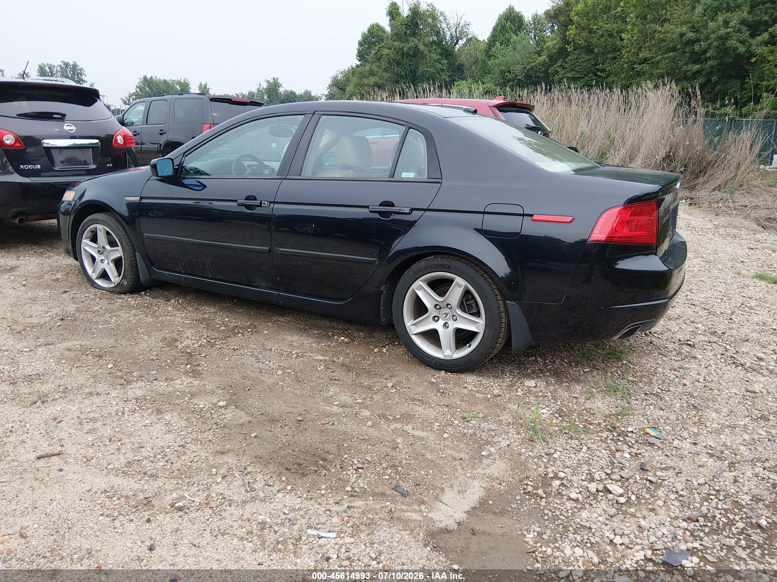 2005 Acura Tl   Black vin: 19UUA66205A047865