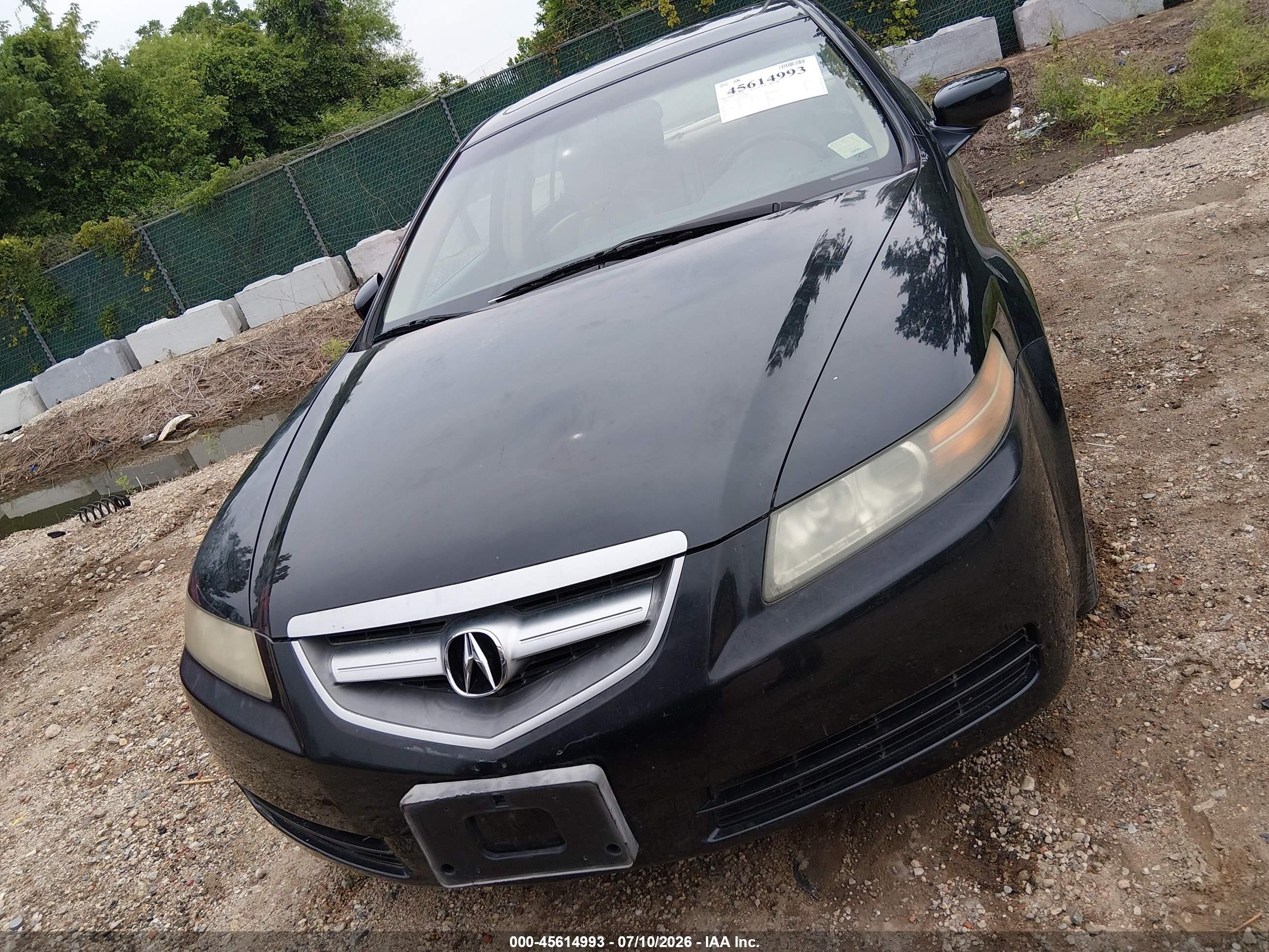 2005 Acura Tl   Black vin: 19UUA66205A047865