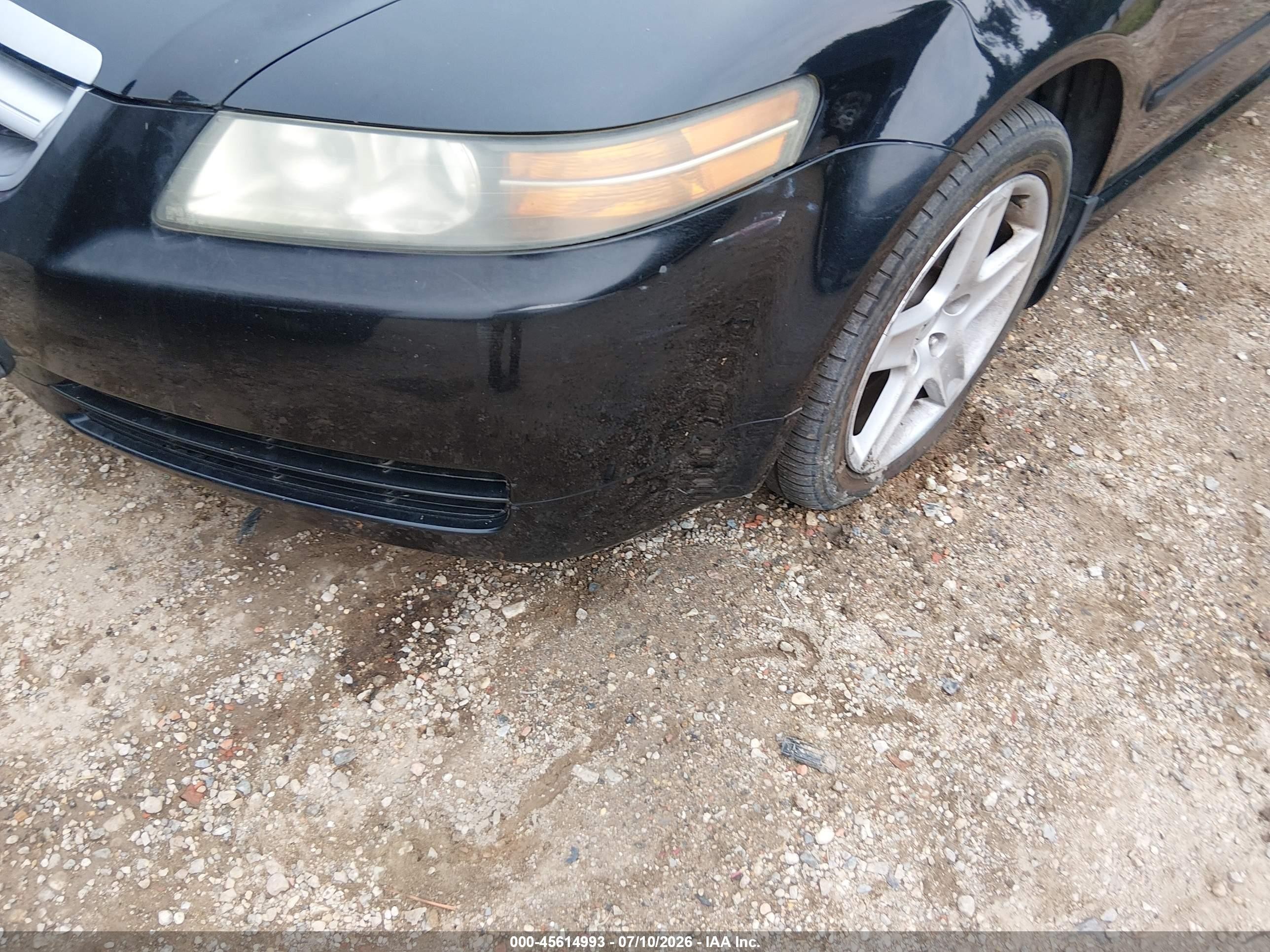 2005 Acura Tl   Black vin: 19UUA66205A047865