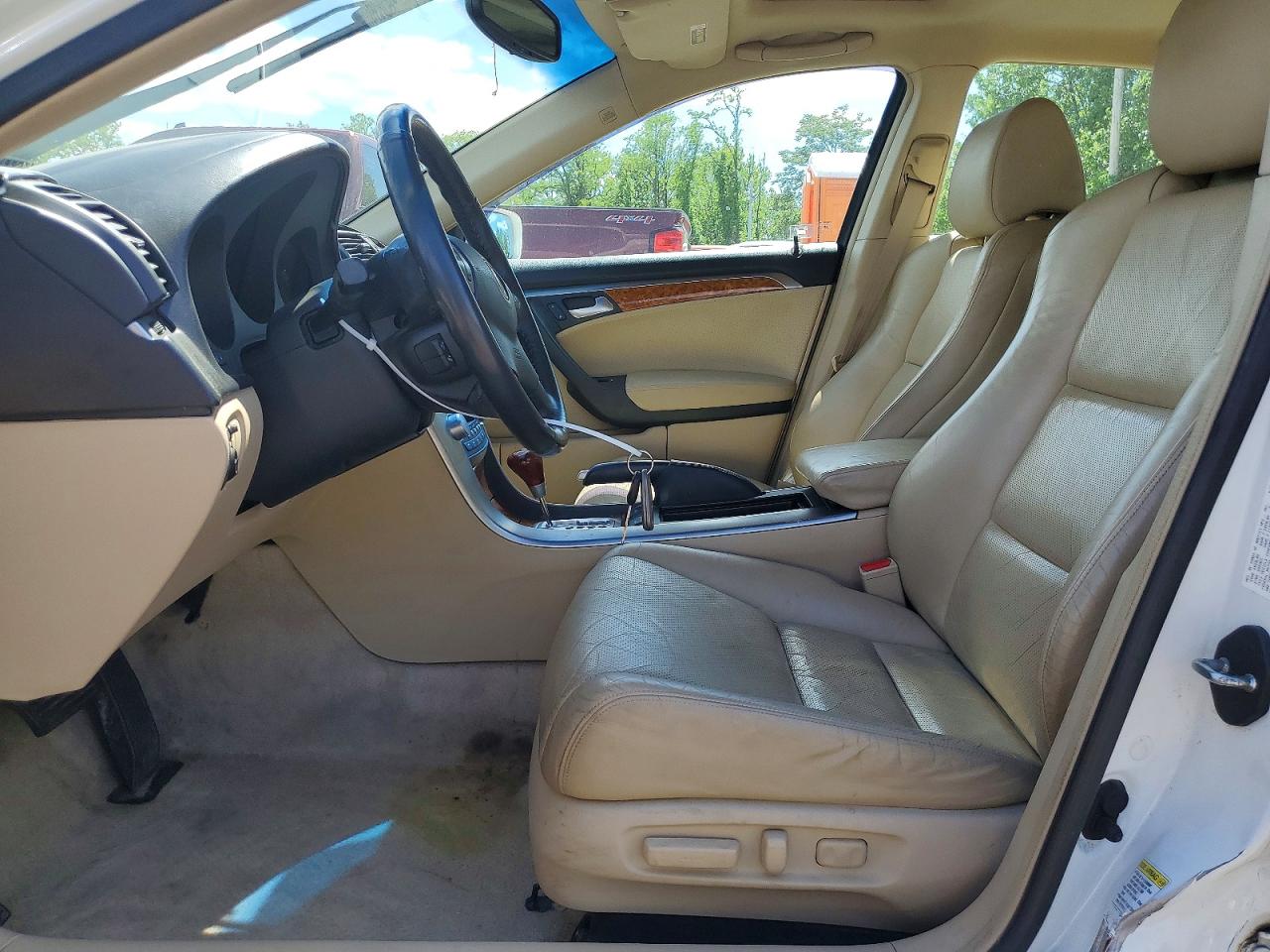 2005 Acura Tl White vin: 19UUA66205A079019