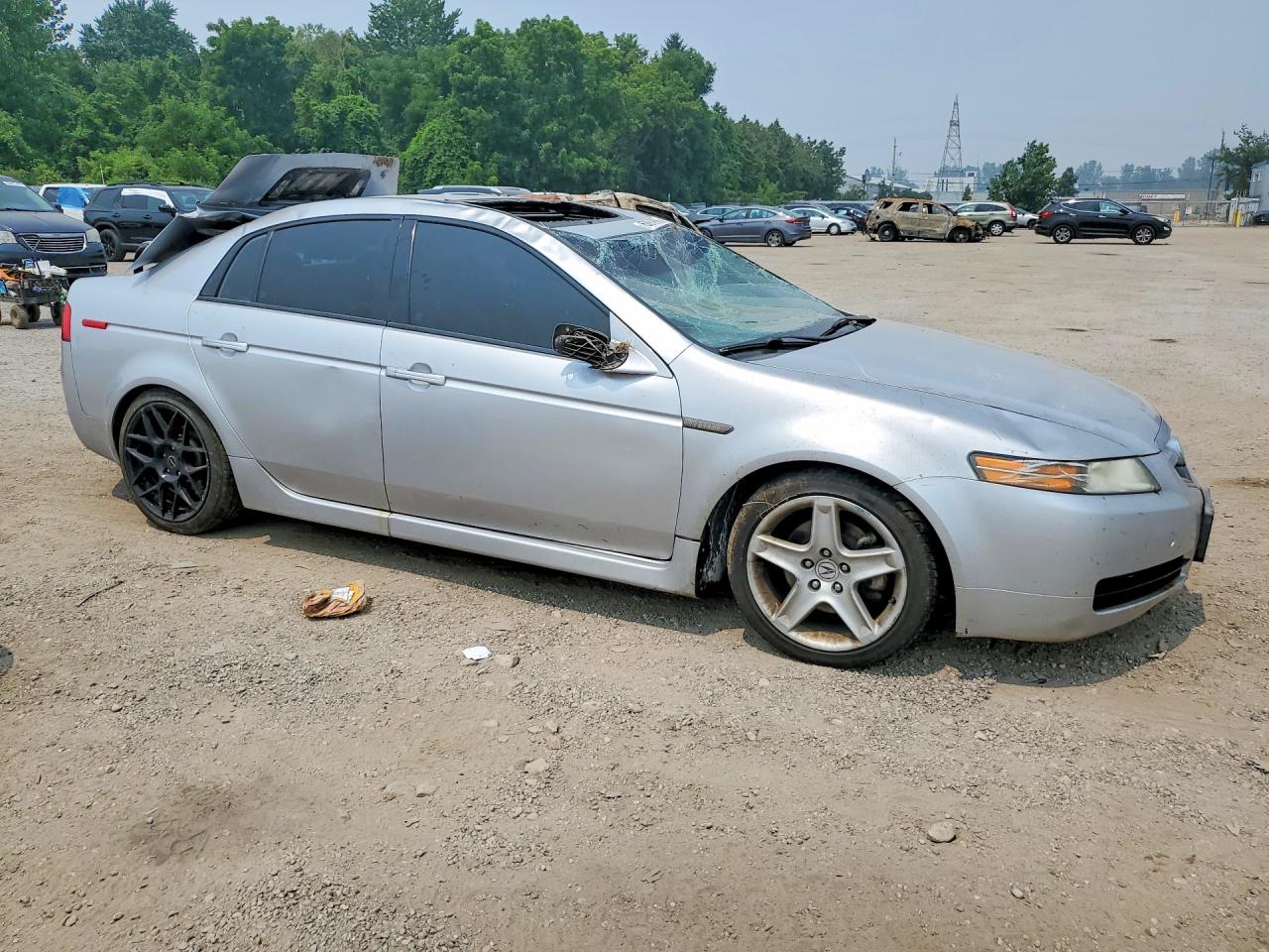 2005 Acura Tl Silver vin: 19UUA66205A802593