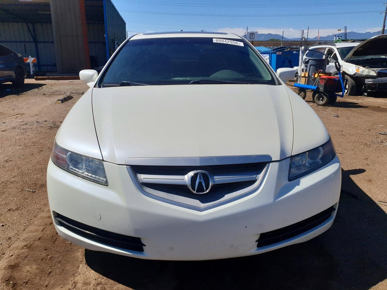 2006 Acura 3.2tl White vin: 19UUA66206A019209