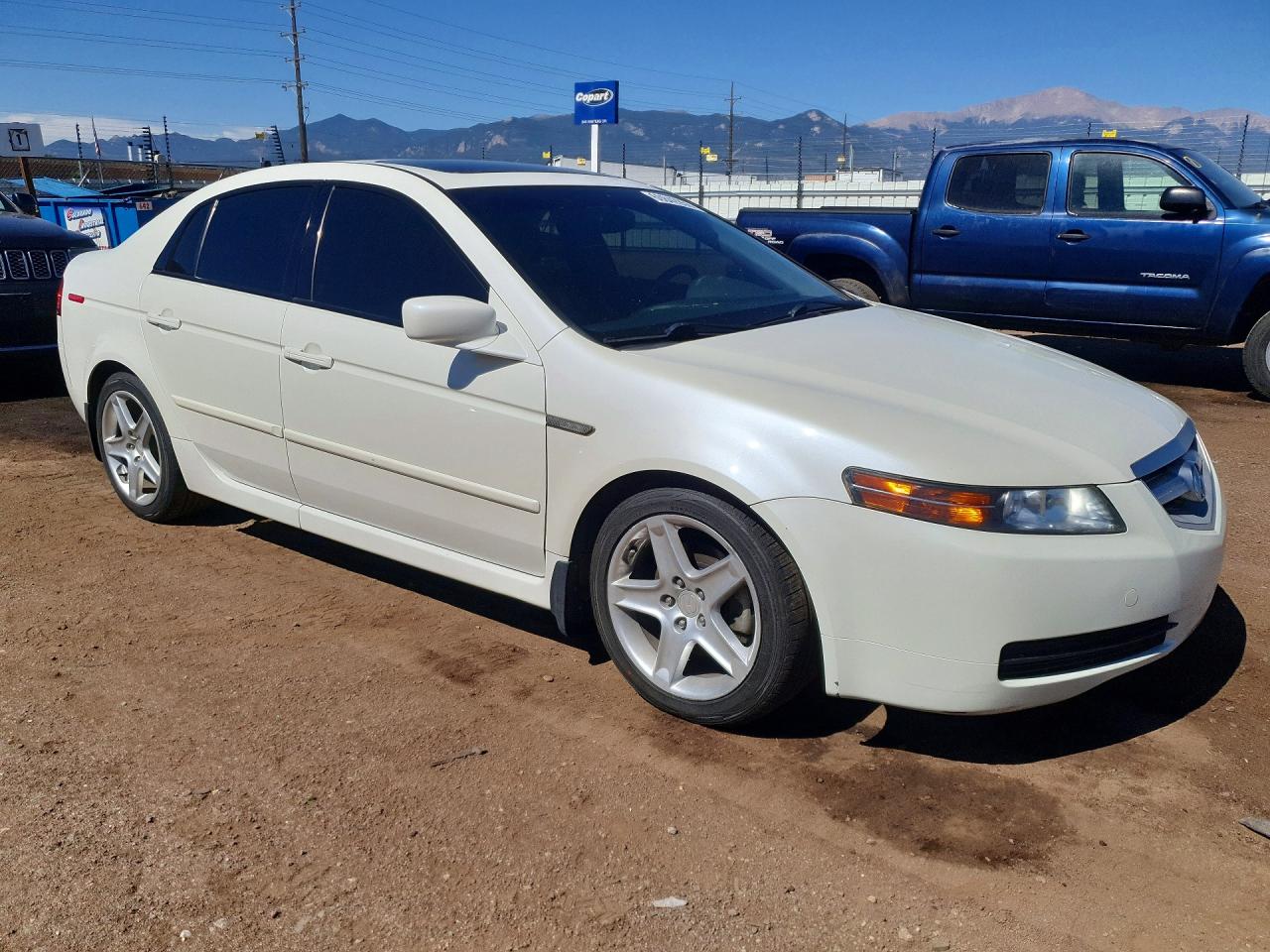 2006 Acura 3.2tl White vin: 19UUA66206A019209