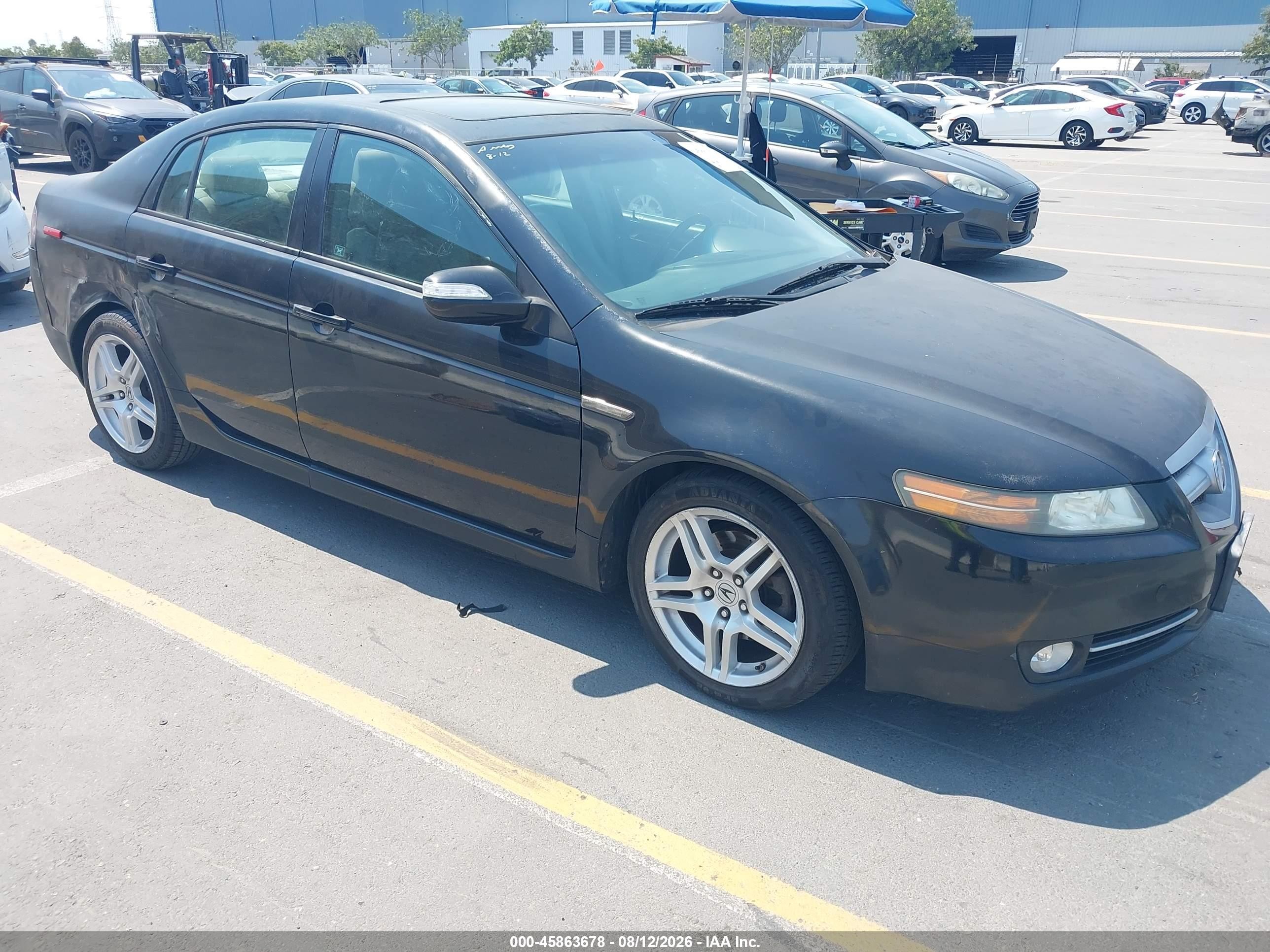 2007 Acura Tl 3.2 Black vin: 19UUA66207A039509