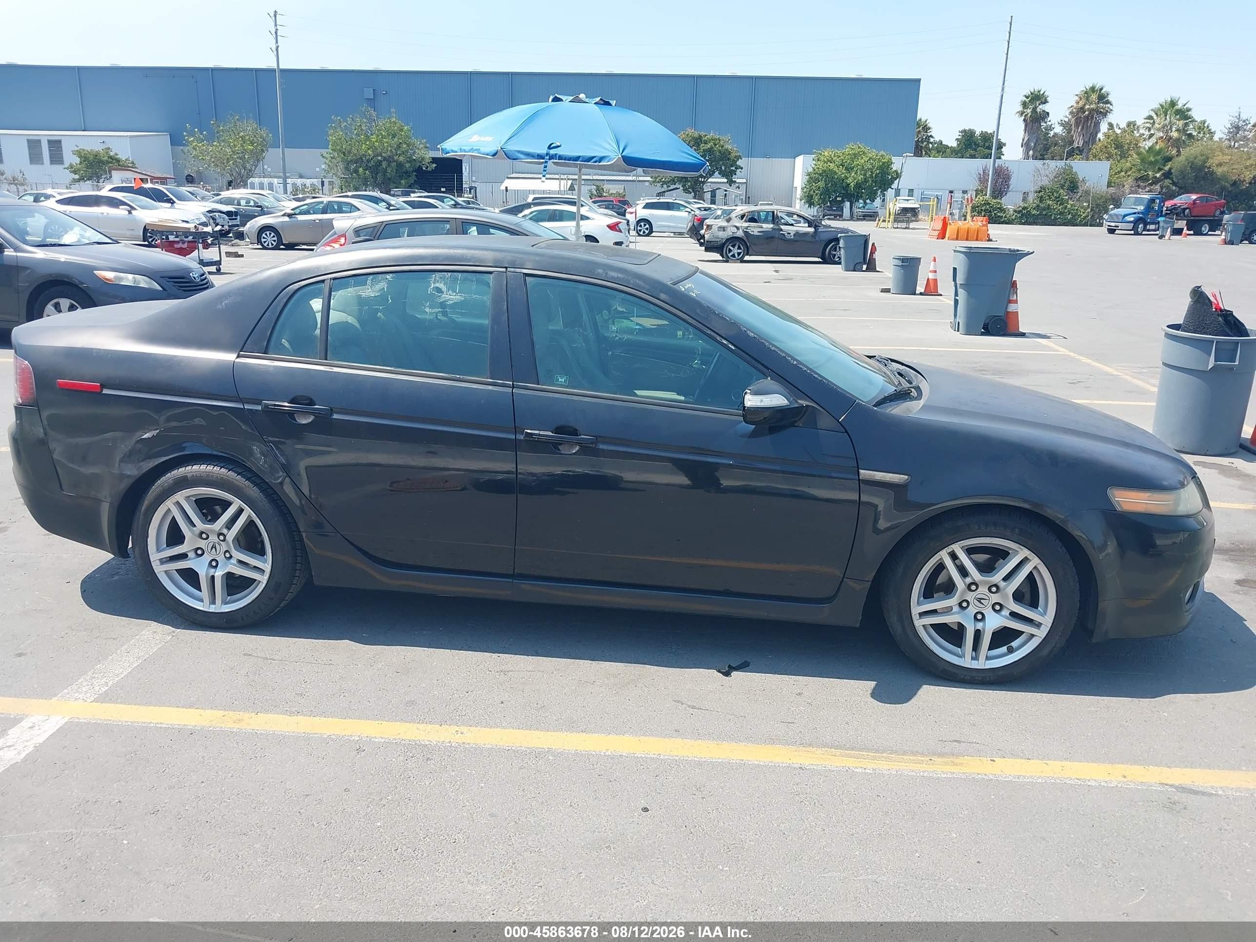 2007 Acura Tl 3.2 Black vin: 19UUA66207A039509