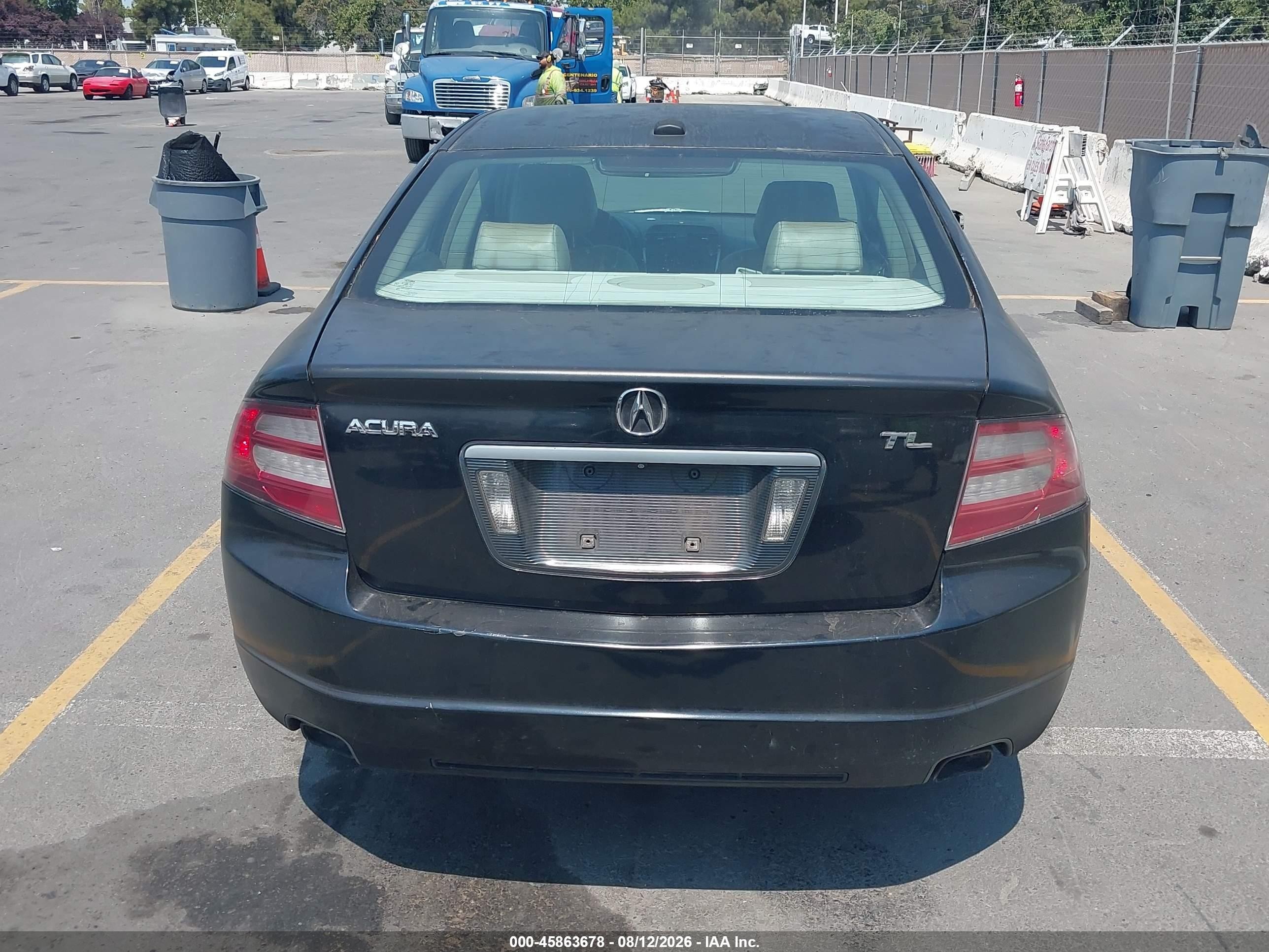 2007 Acura Tl 3.2 Black vin: 19UUA66207A039509