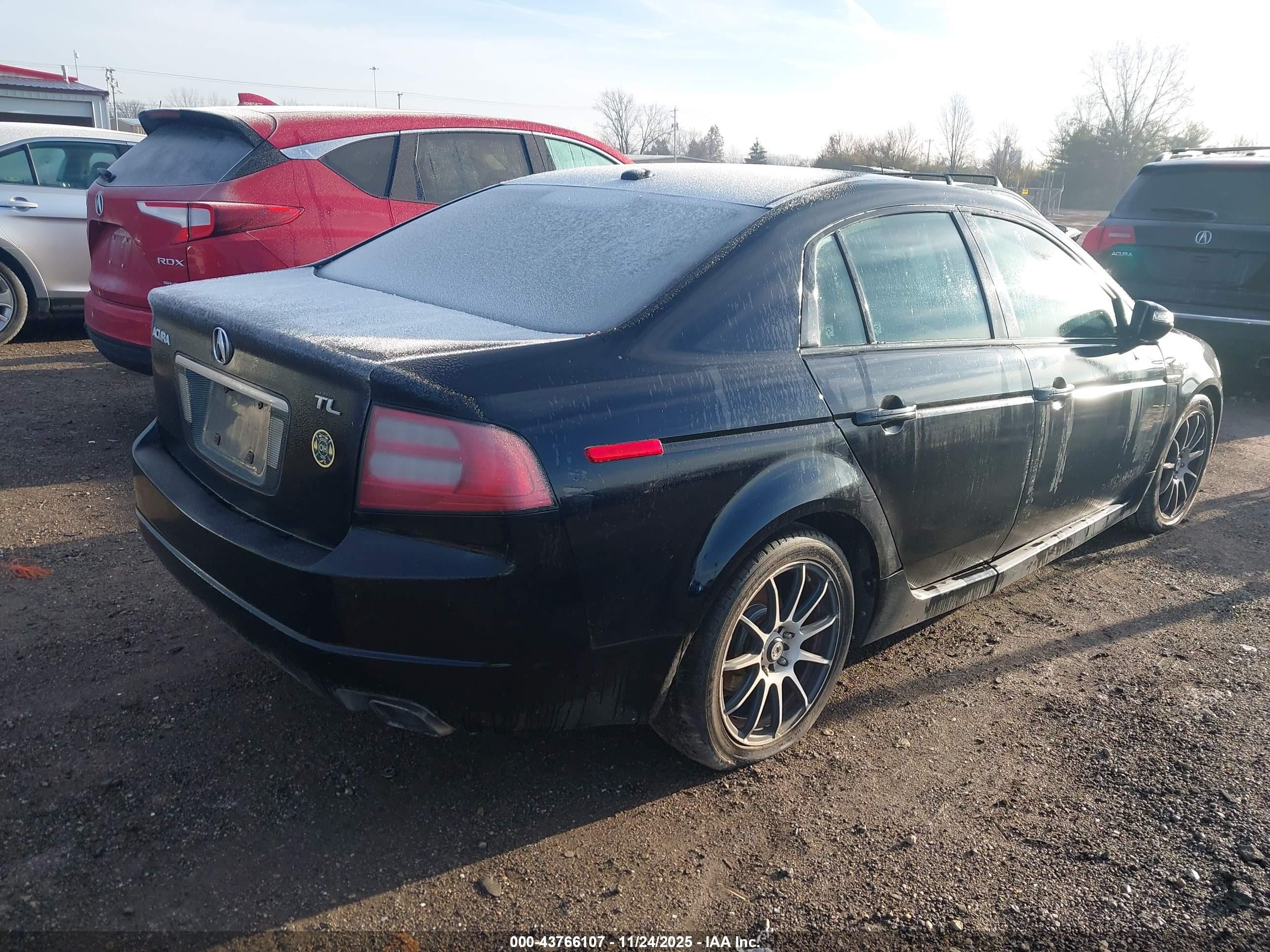 2008 Acura Tl 3.2 Black vin: 19UUA66208A000002