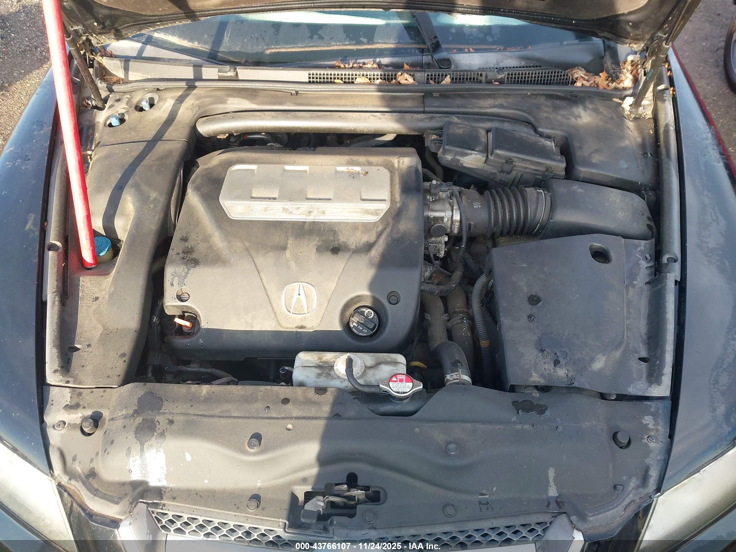 2008 Acura Tl 3.2 Black vin: 19UUA66208A000002