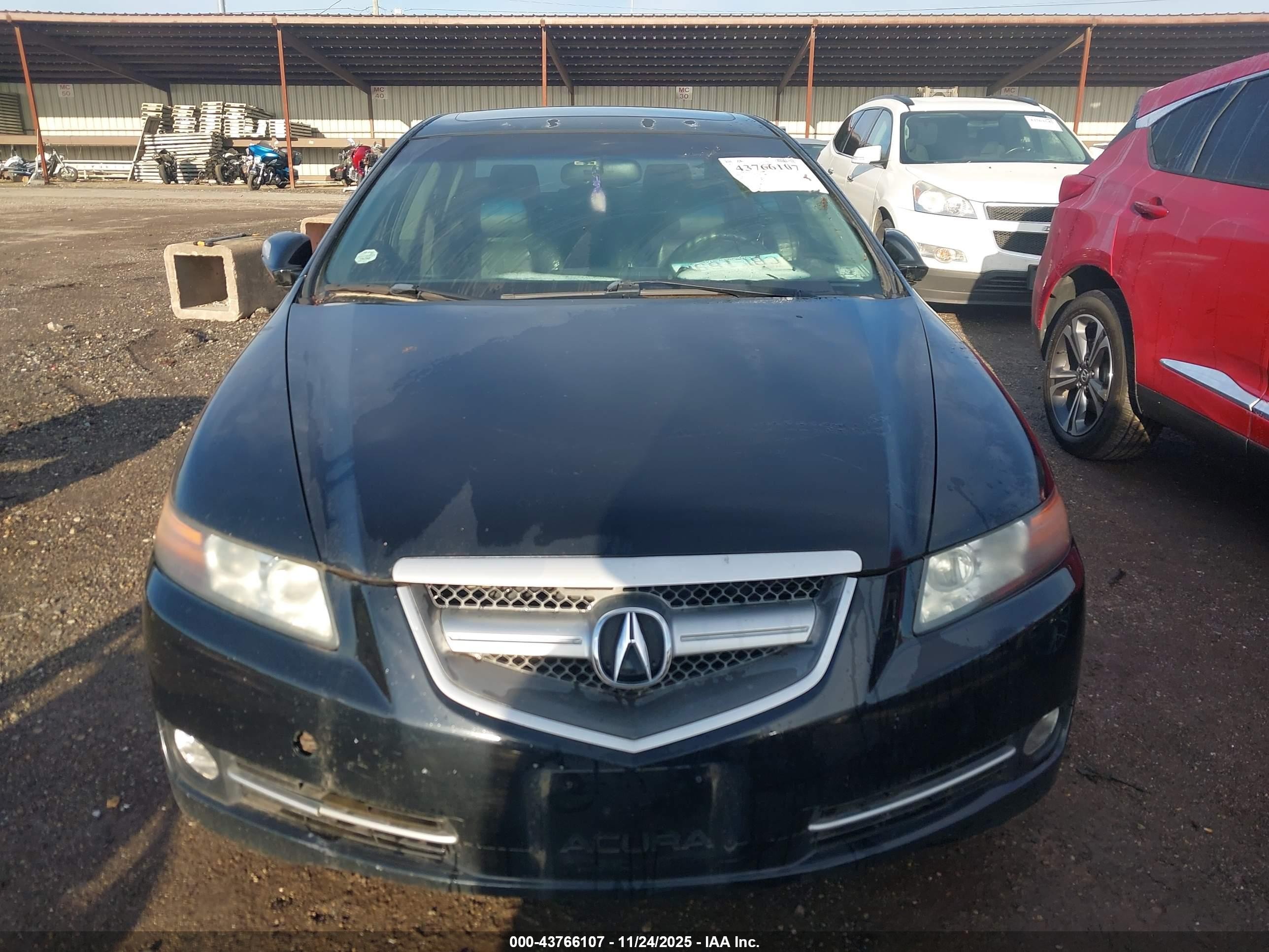 2008 Acura Tl 3.2 Black vin: 19UUA66208A000002