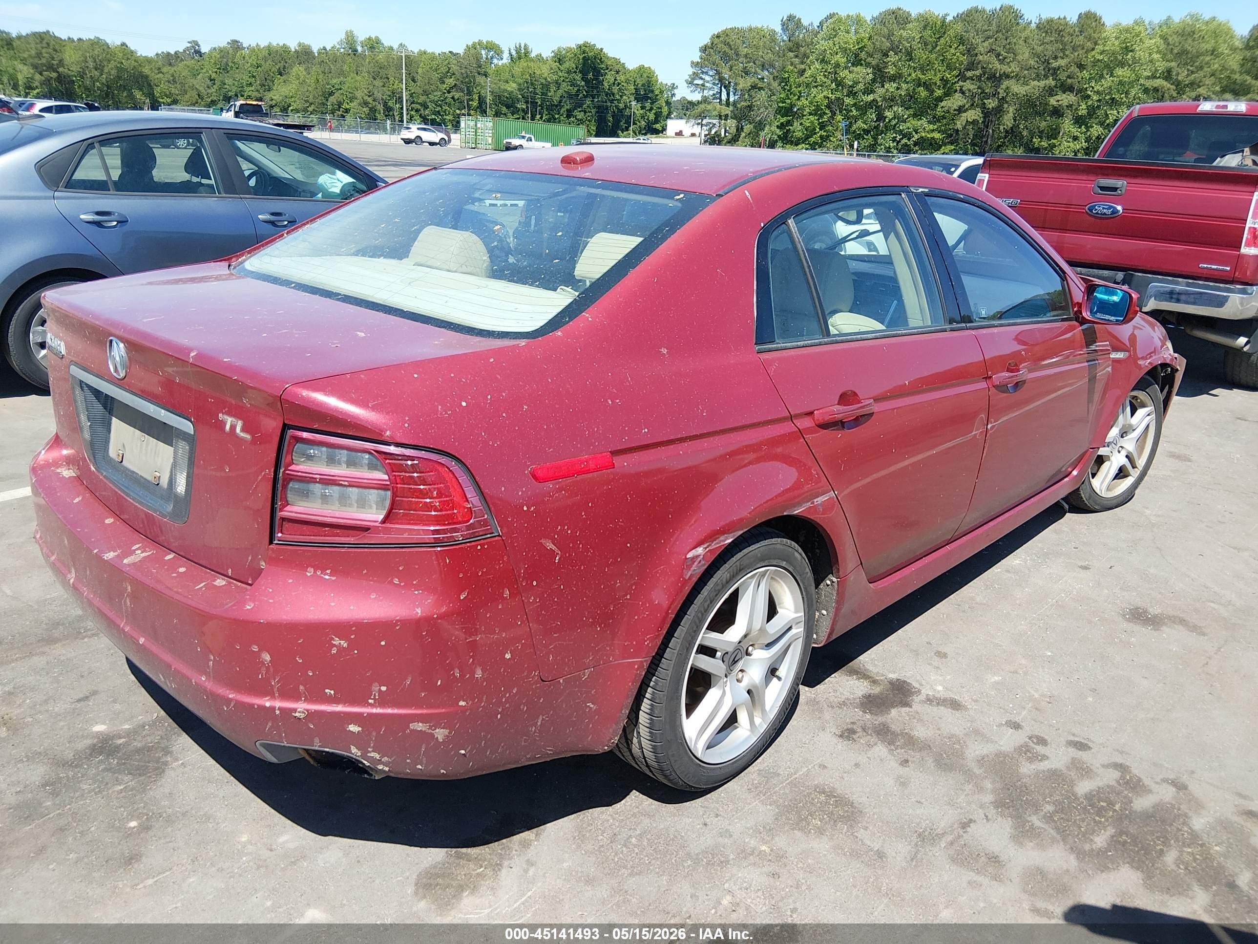 2008 Acura Tl 3.2 Красный vin: 19UUA66208A008875