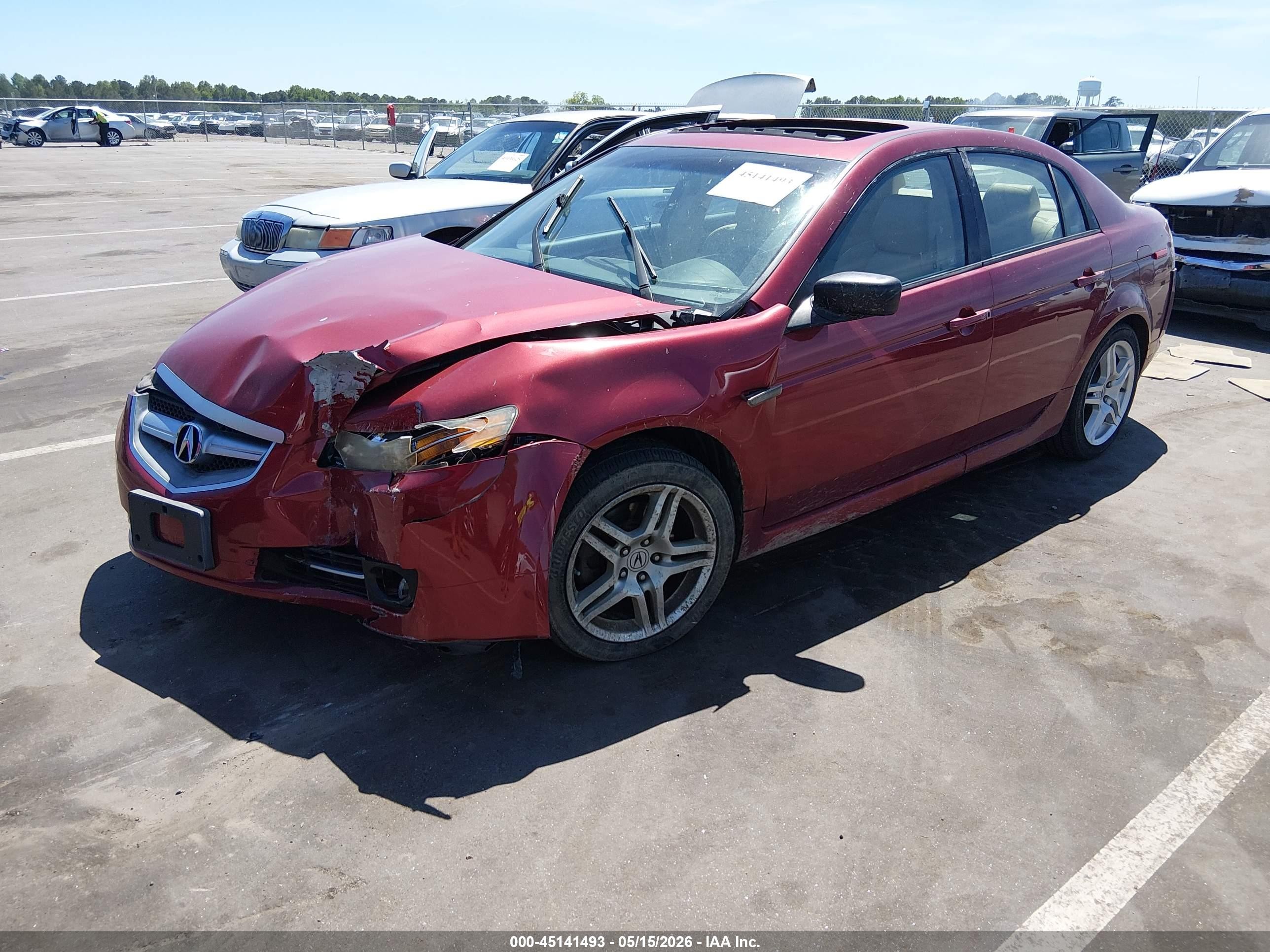 2008 Acura Tl 3.2 Красный vin: 19UUA66208A008875