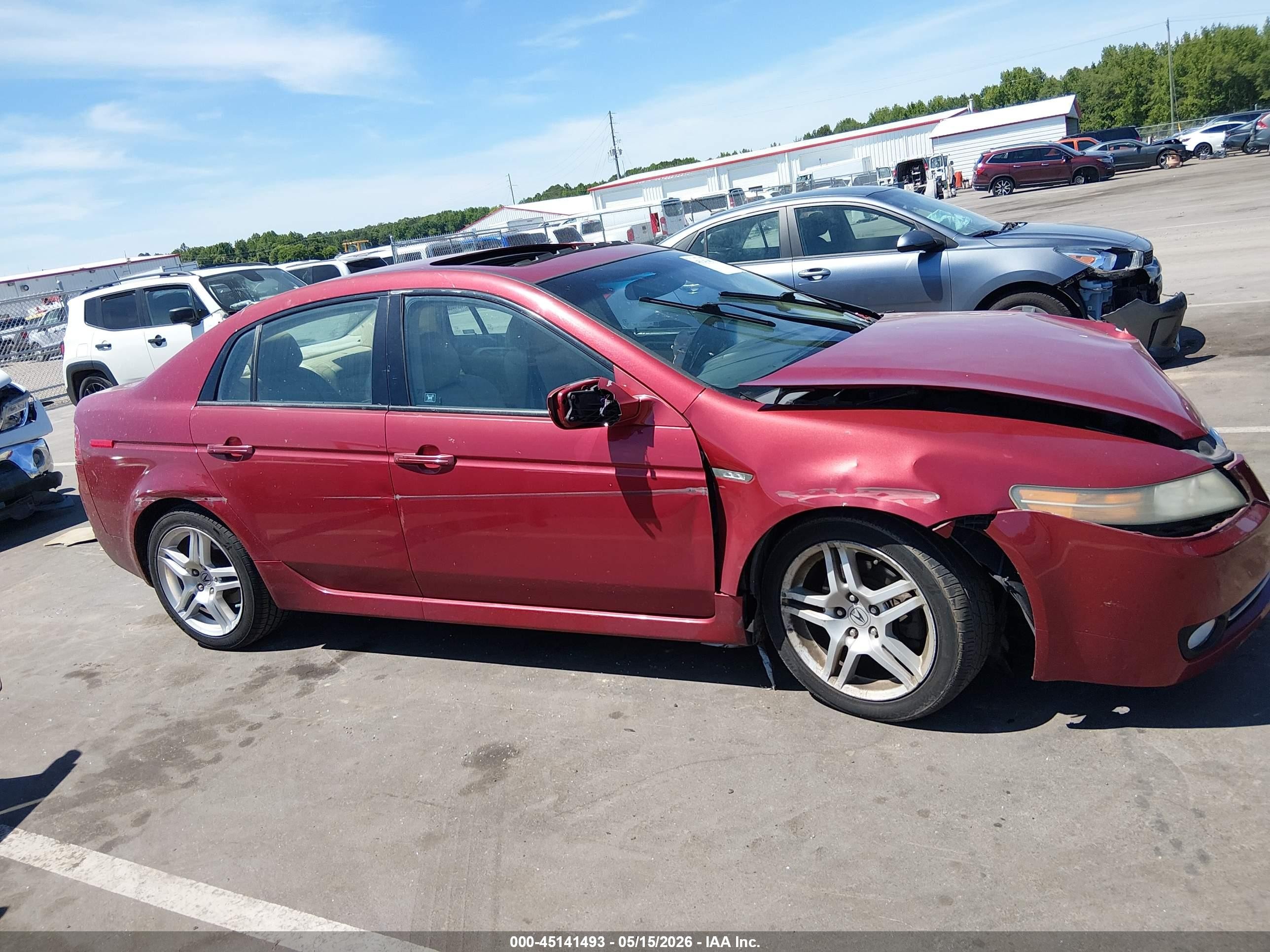 2008 Acura Tl 3.2 Красный vin: 19UUA66208A008875