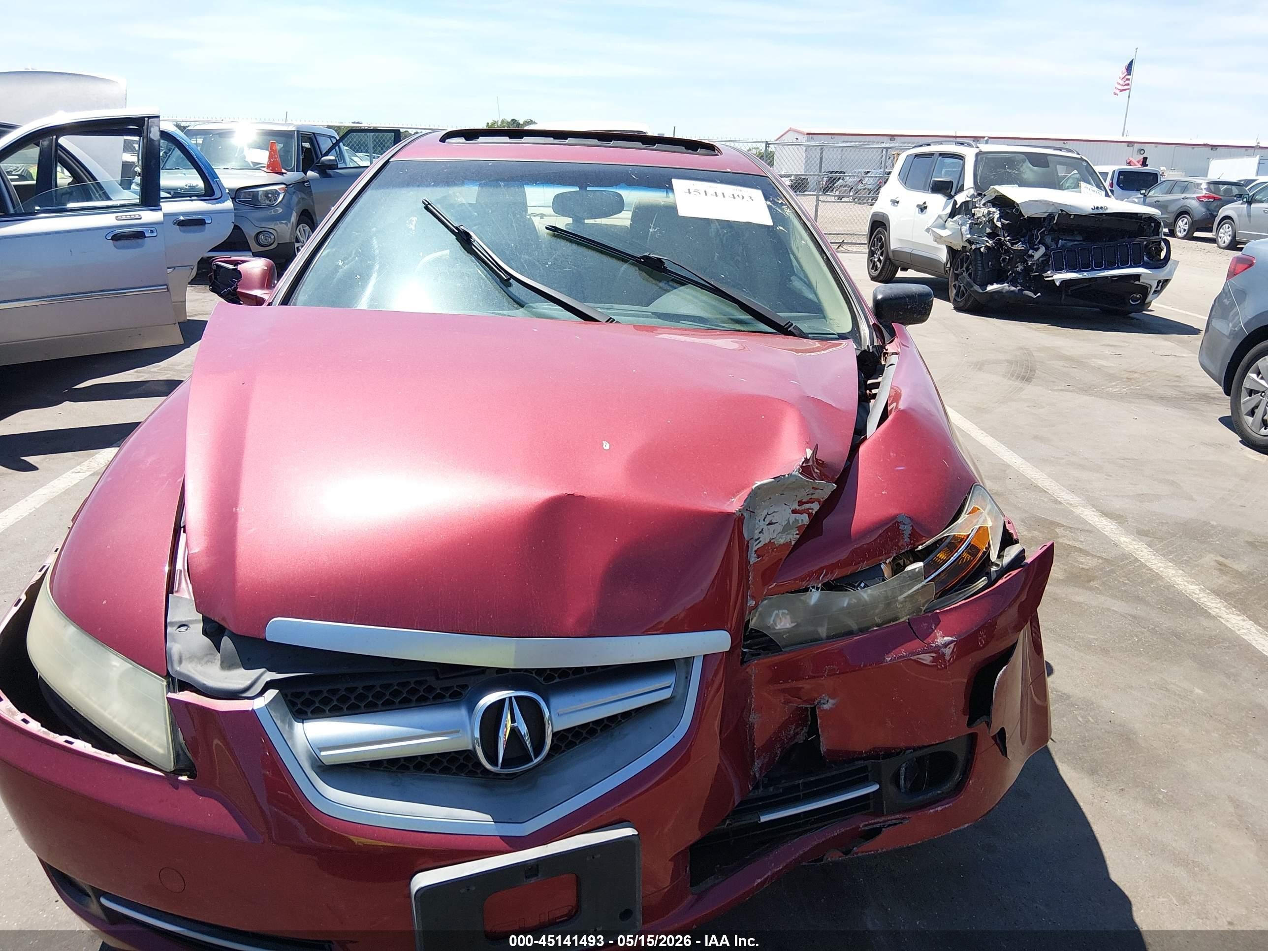 2008 Acura Tl 3.2 Красный vin: 19UUA66208A008875