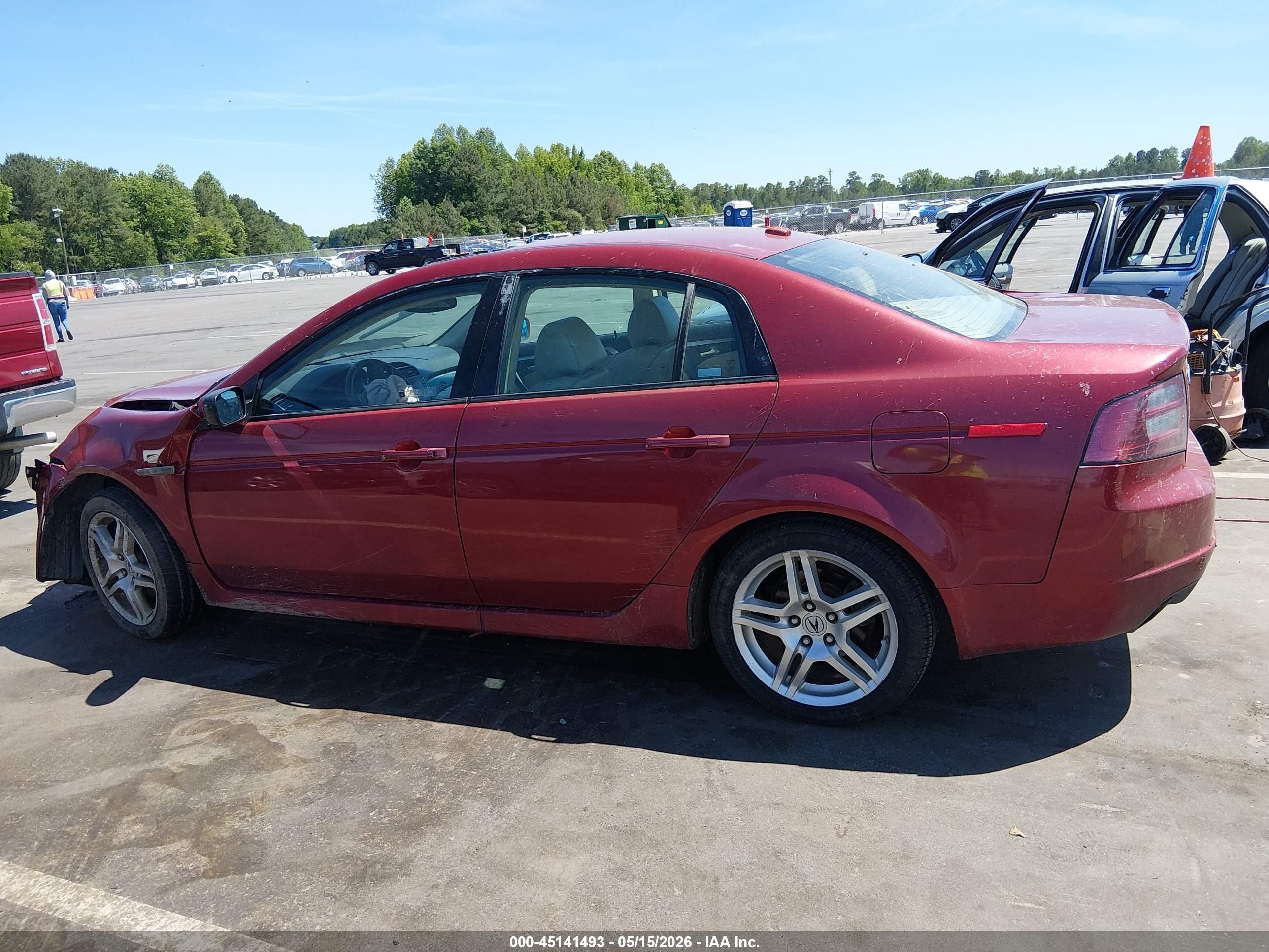 2008 Acura Tl 3.2 Красный vin: 19UUA66208A008875