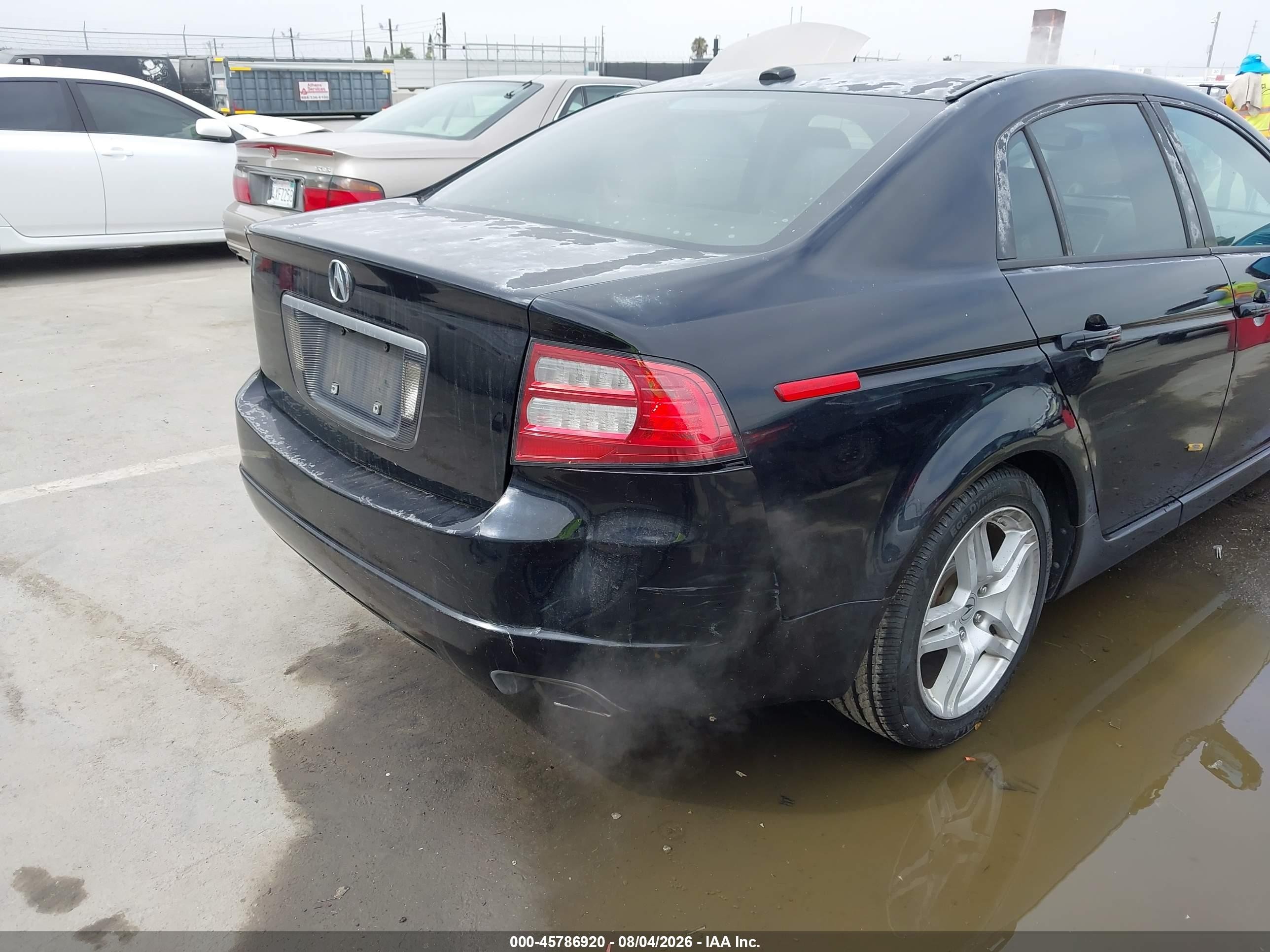 2008 Acura Tl 3.2 Black vin: 19UUA66208A019410