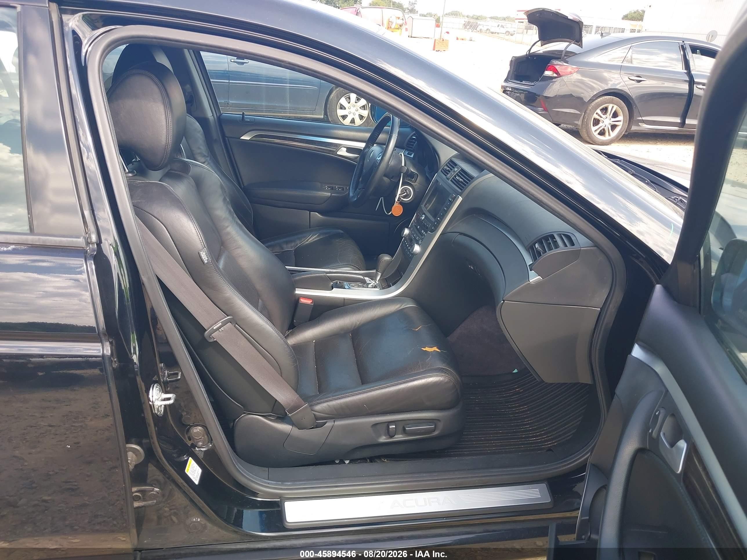 2008 Acura Tl 3.2 Black vin: 19UUA66208A019438