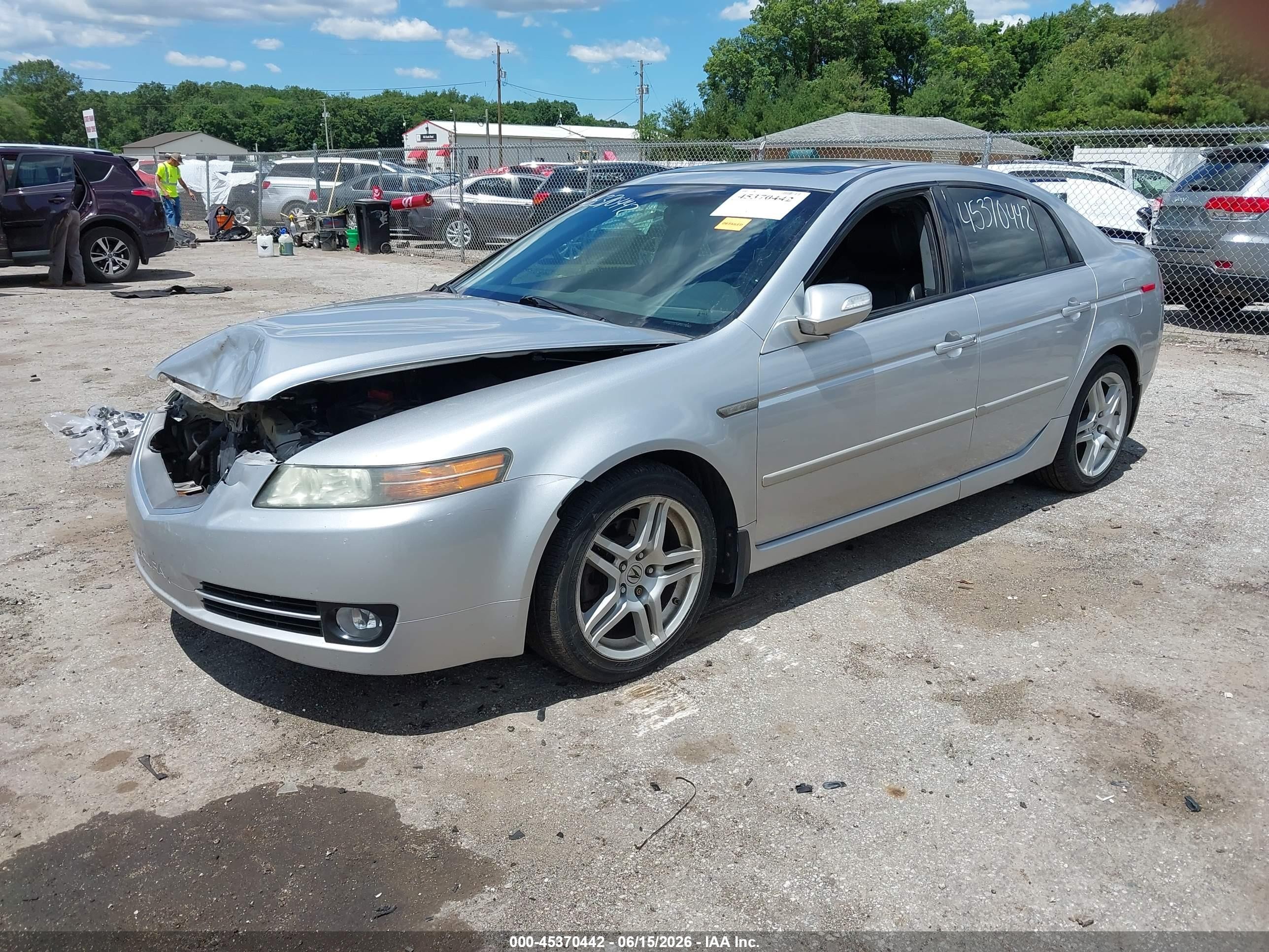 2008 Acura Tl 3.2 Silver vin: 19UUA66208A034375