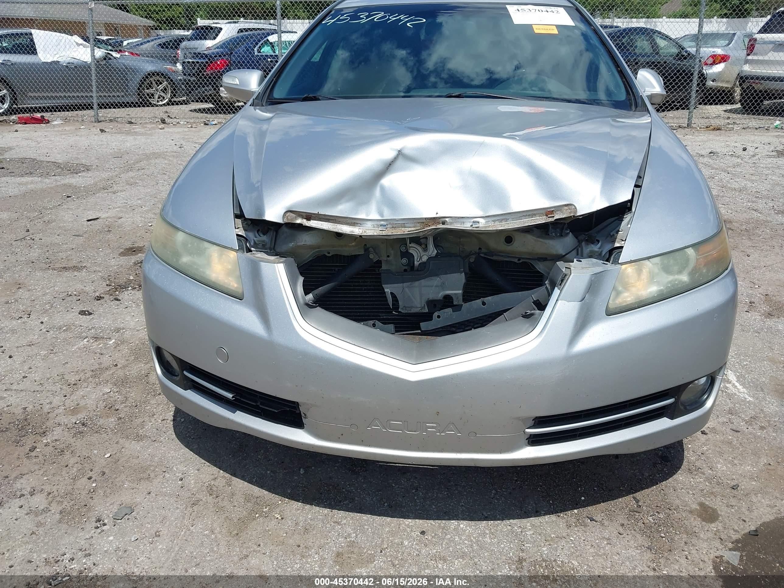 2008 Acura Tl 3.2 Silver vin: 19UUA66208A034375