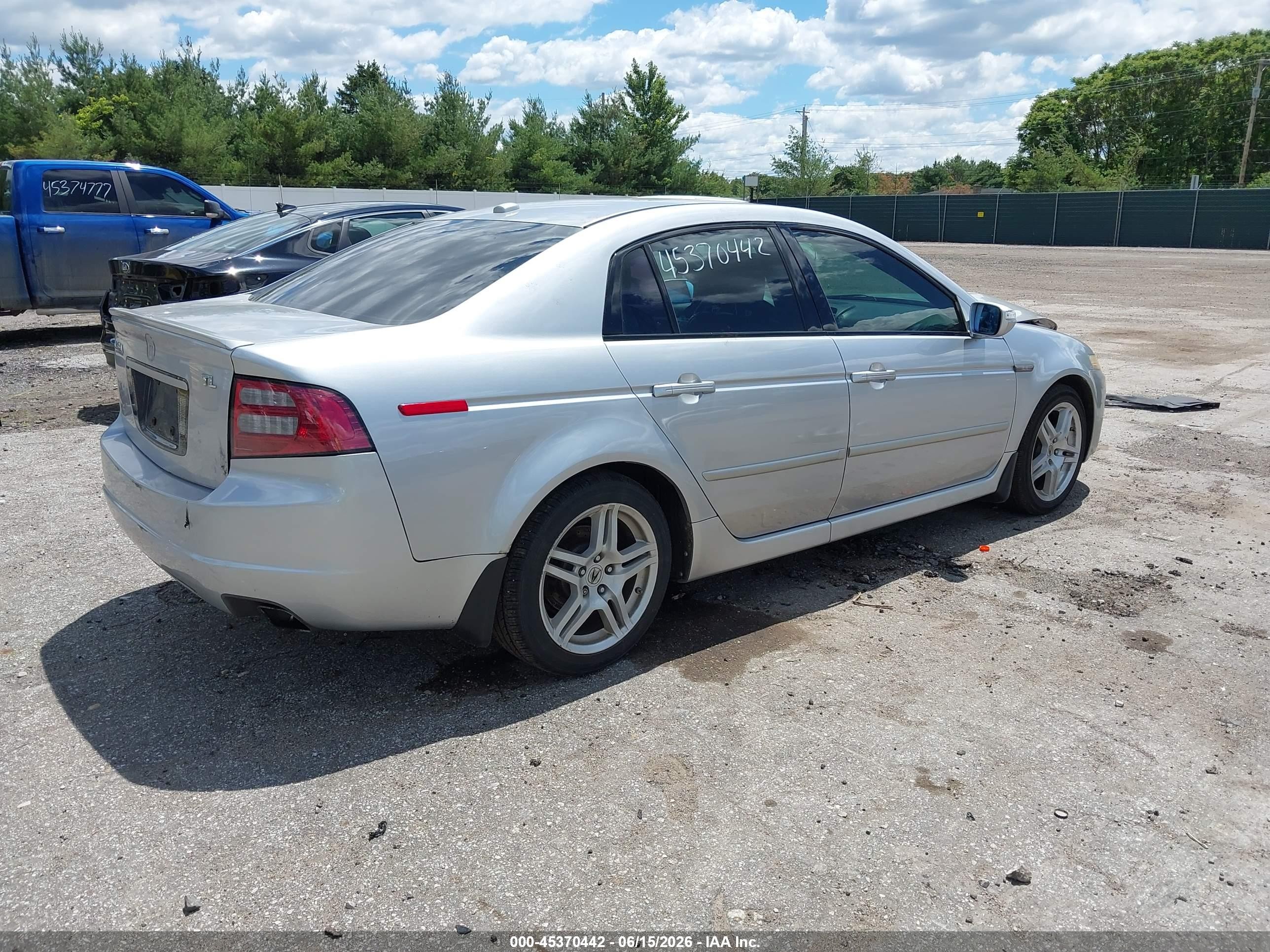 2008 Acura Tl 3.2 Silver vin: 19UUA66208A034375