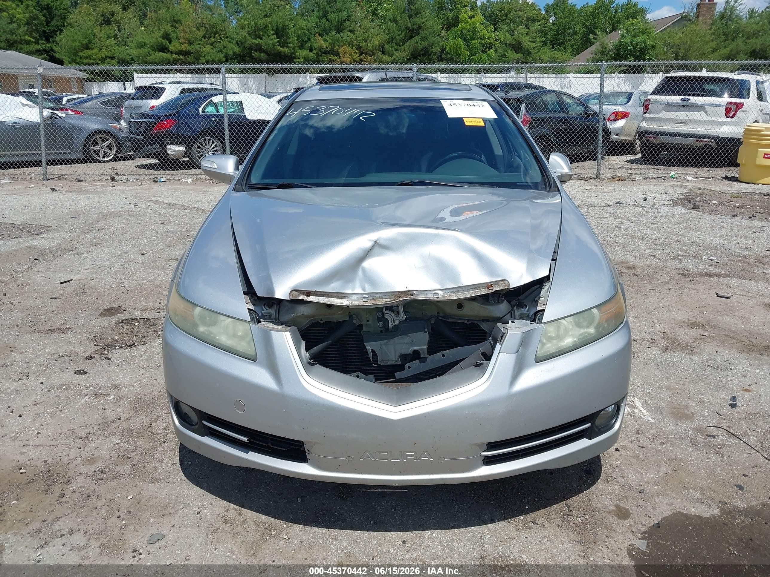 2008 Acura Tl 3.2 Silver vin: 19UUA66208A034375