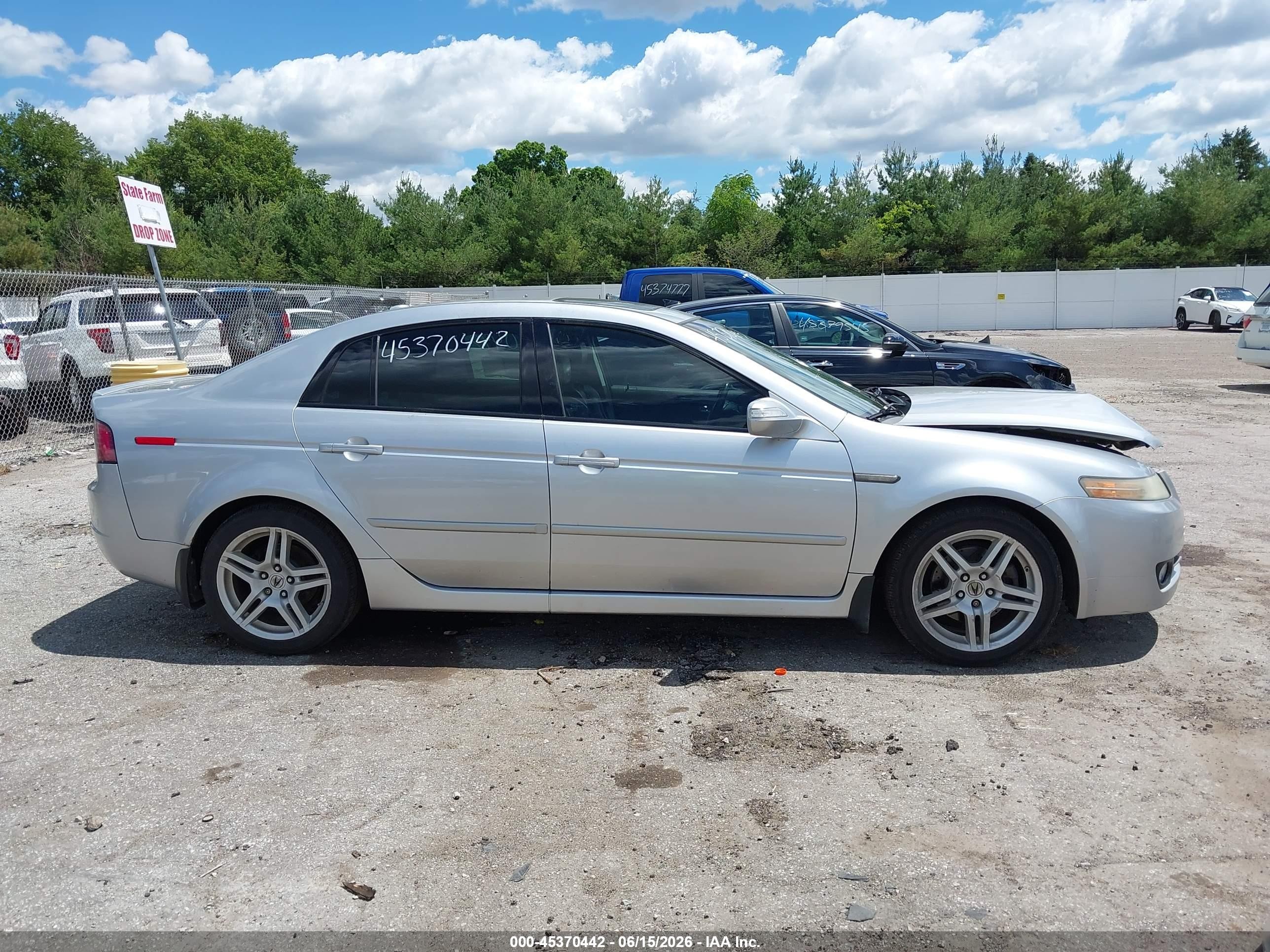 2008 Acura Tl 3.2 Silver vin: 19UUA66208A034375