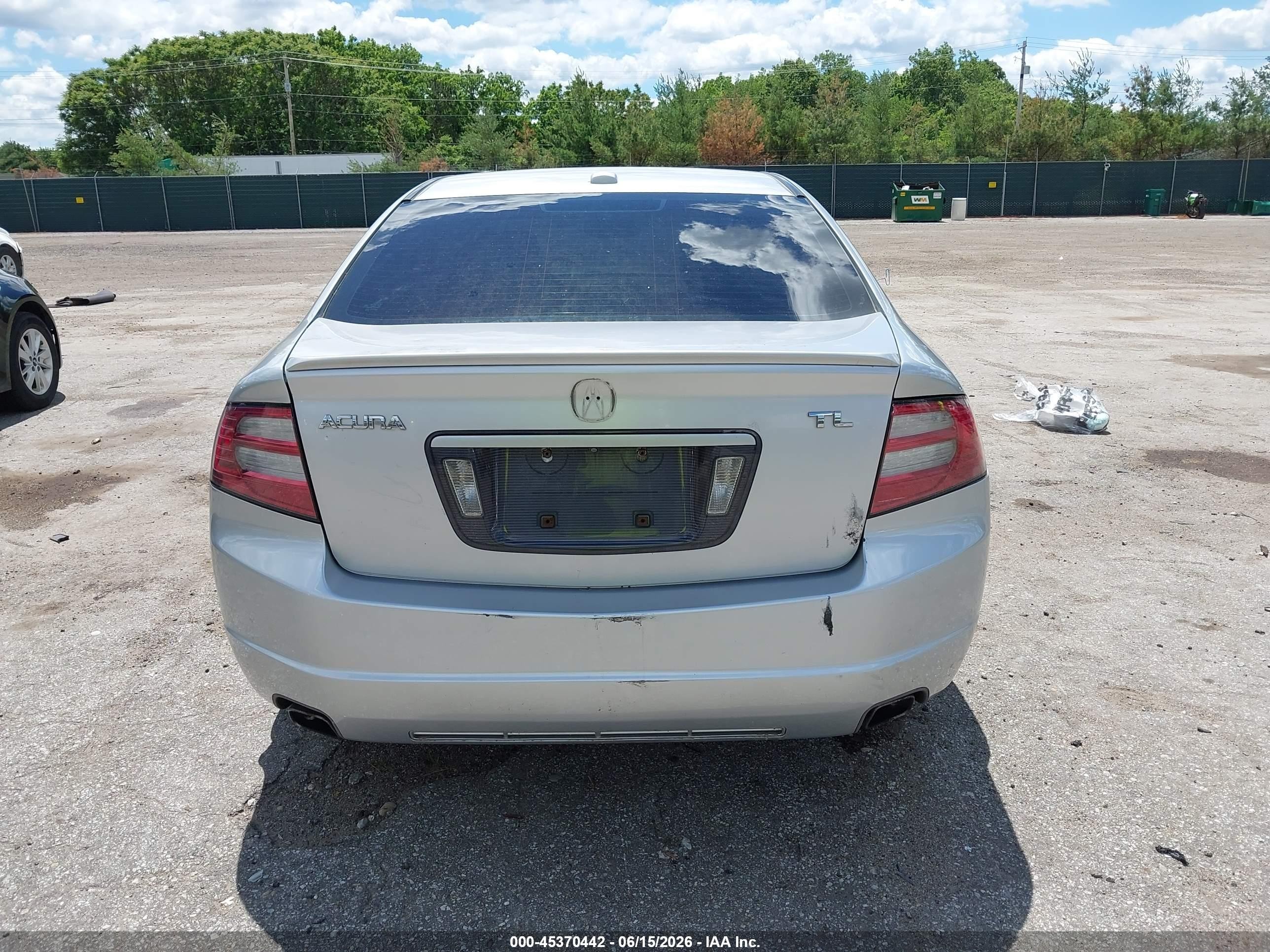 2008 Acura Tl 3.2 Silver vin: 19UUA66208A034375