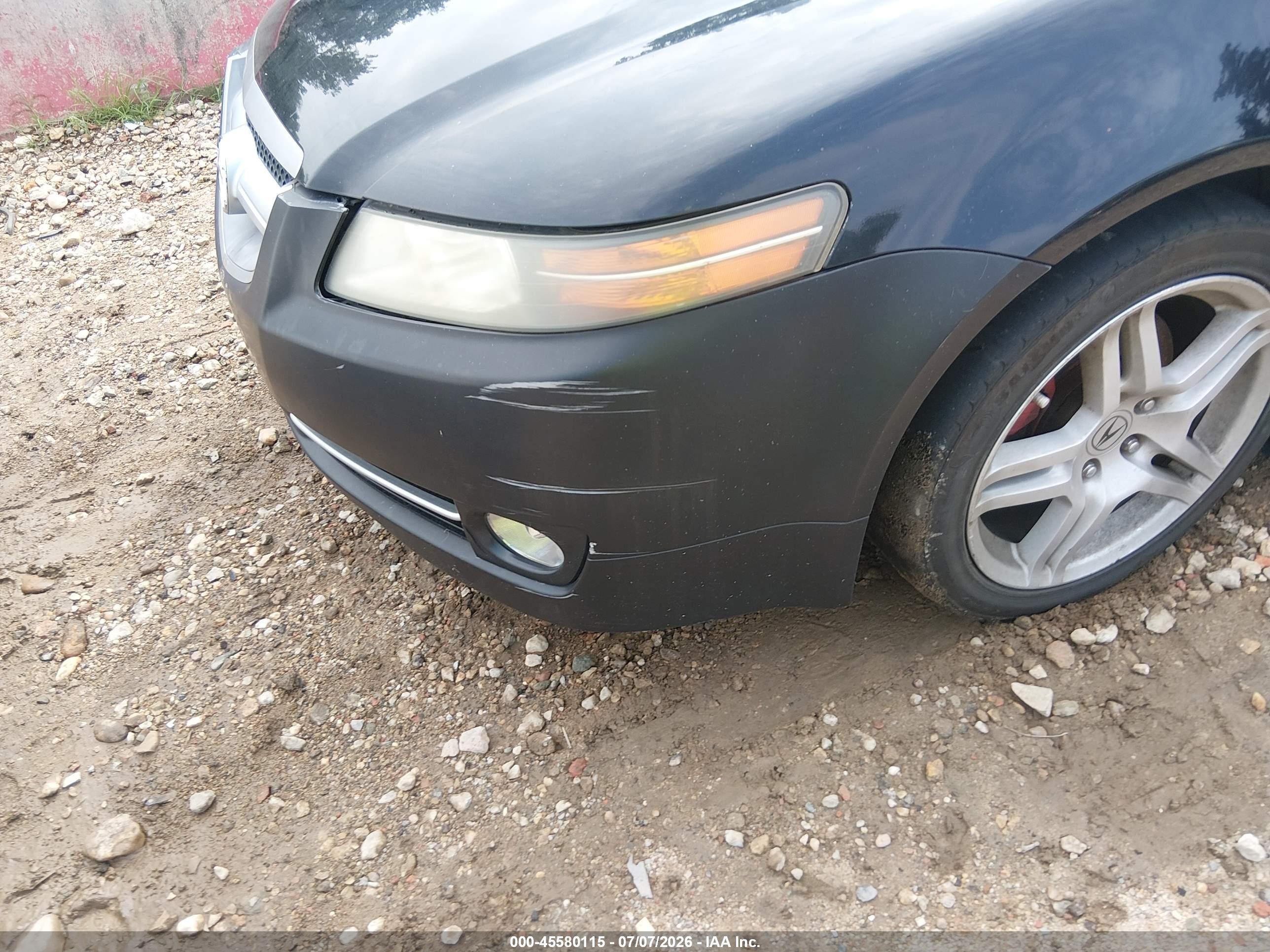 2008 Acura Tl 3.2 Black vin: 19UUA66208A049569