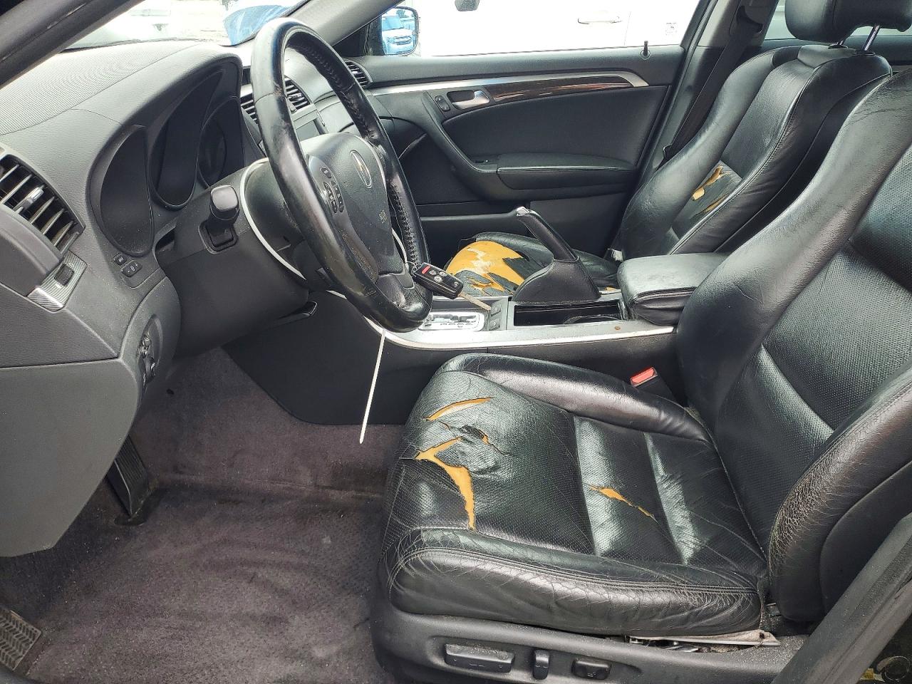2008 Acura Tl Black vin: 19UUA66208A055534