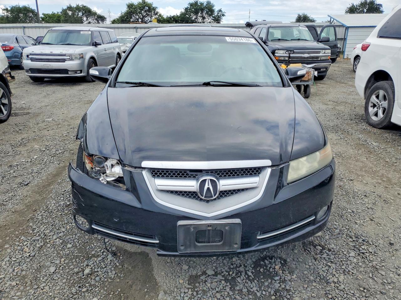 2008 Acura Tl Black vin: 19UUA66208A055534