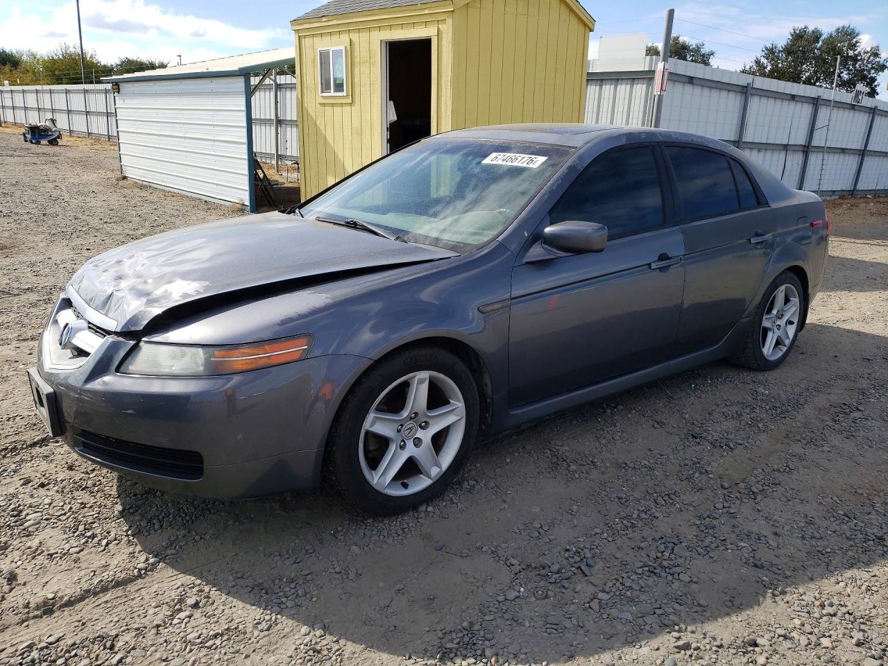 2005 Acura Tl Gray vin: 19UUA66215A004040