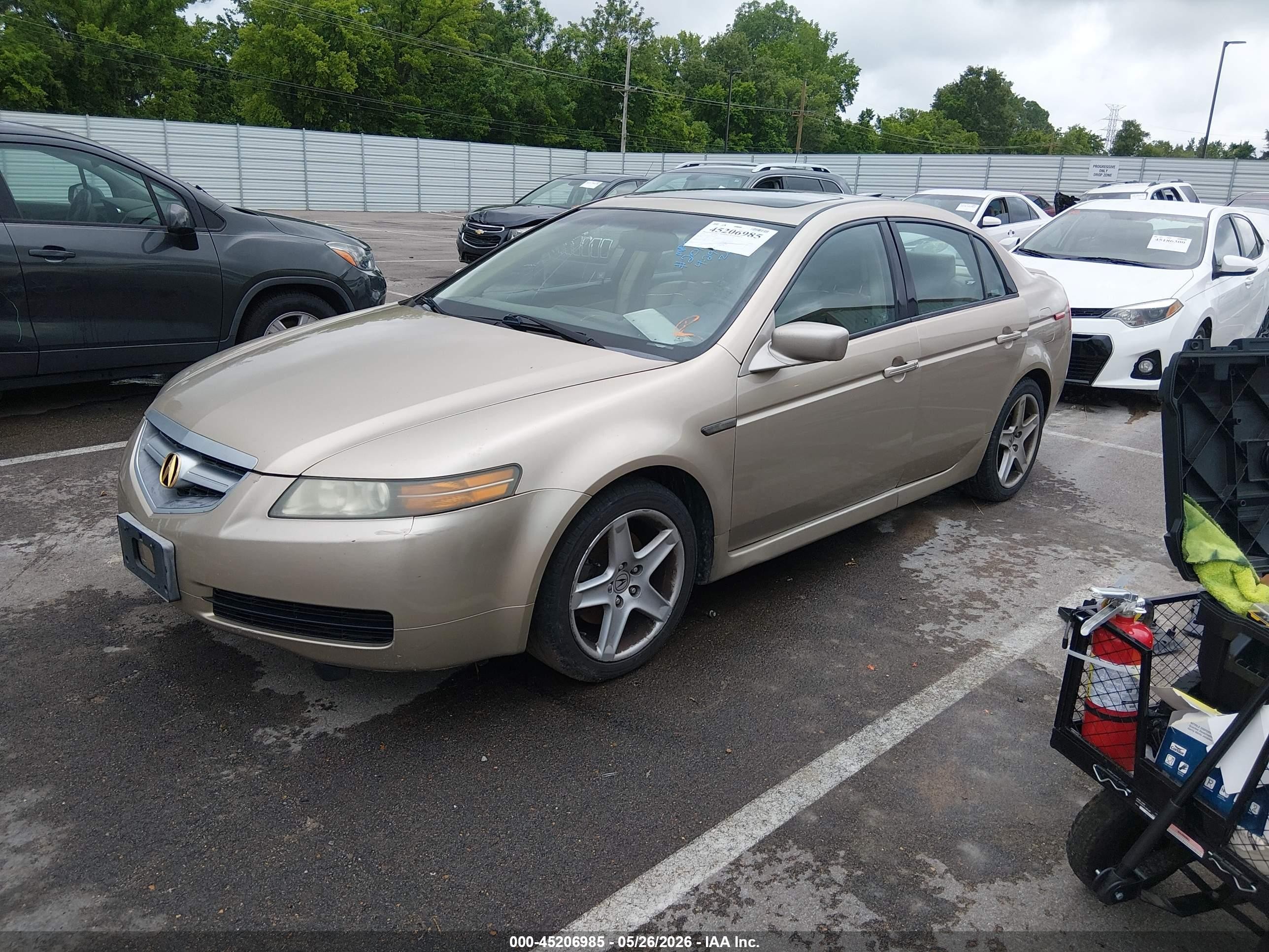 2005 Acura Tl Gold vin: 19UUA66215A054324
