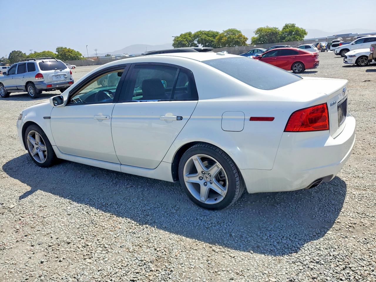 2005 Acura Tl White vin: 19UUA66215A055845
