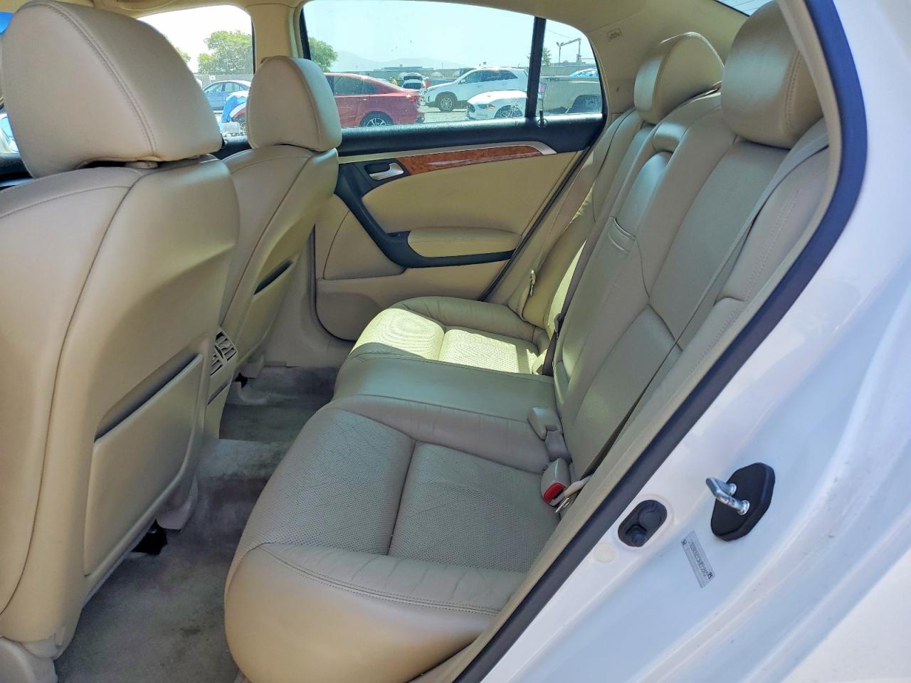 2005 Acura Tl White vin: 19UUA66215A055845