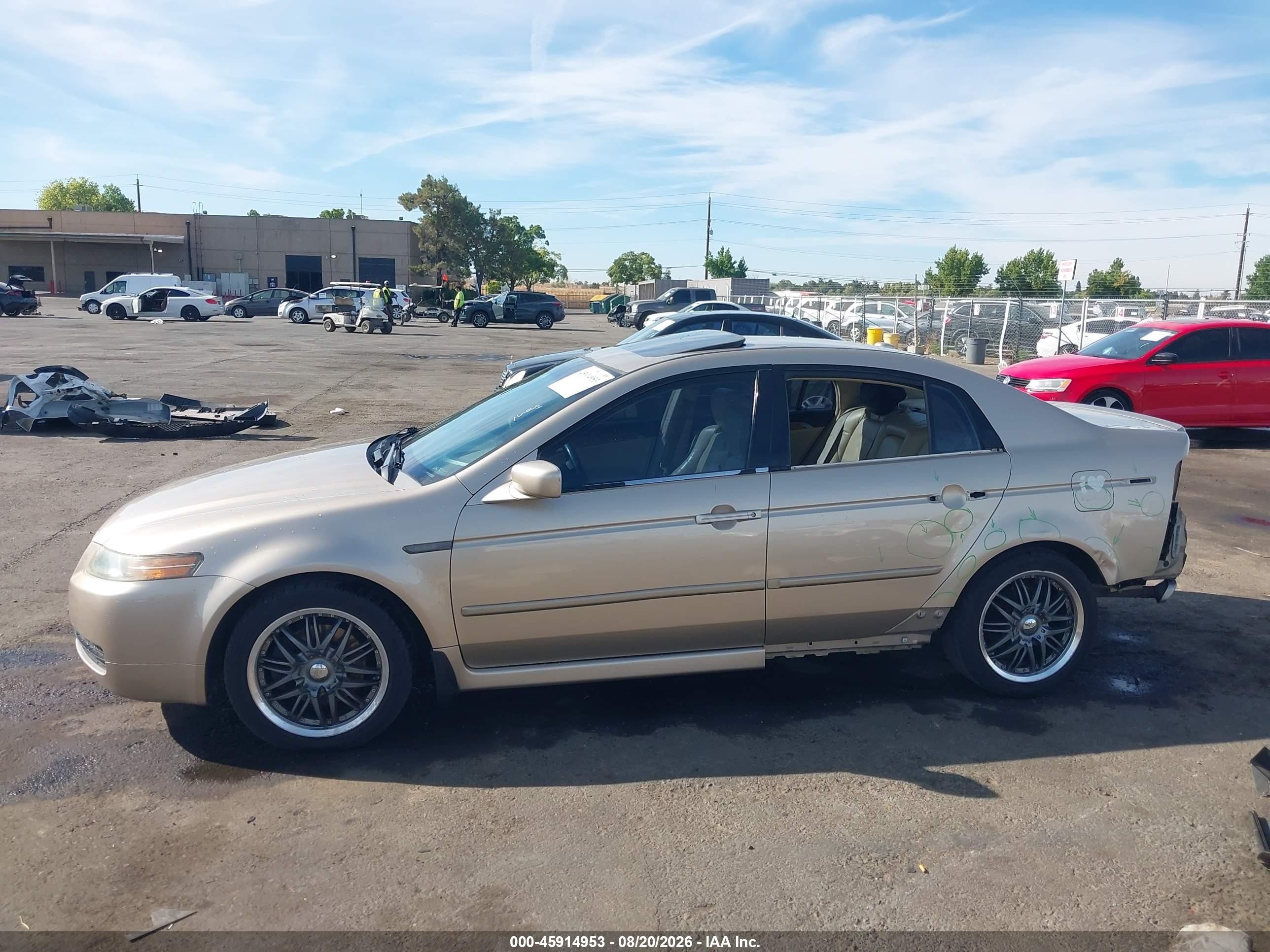 2006 Acura Tl   Gold vin: 19UUA66216A045348