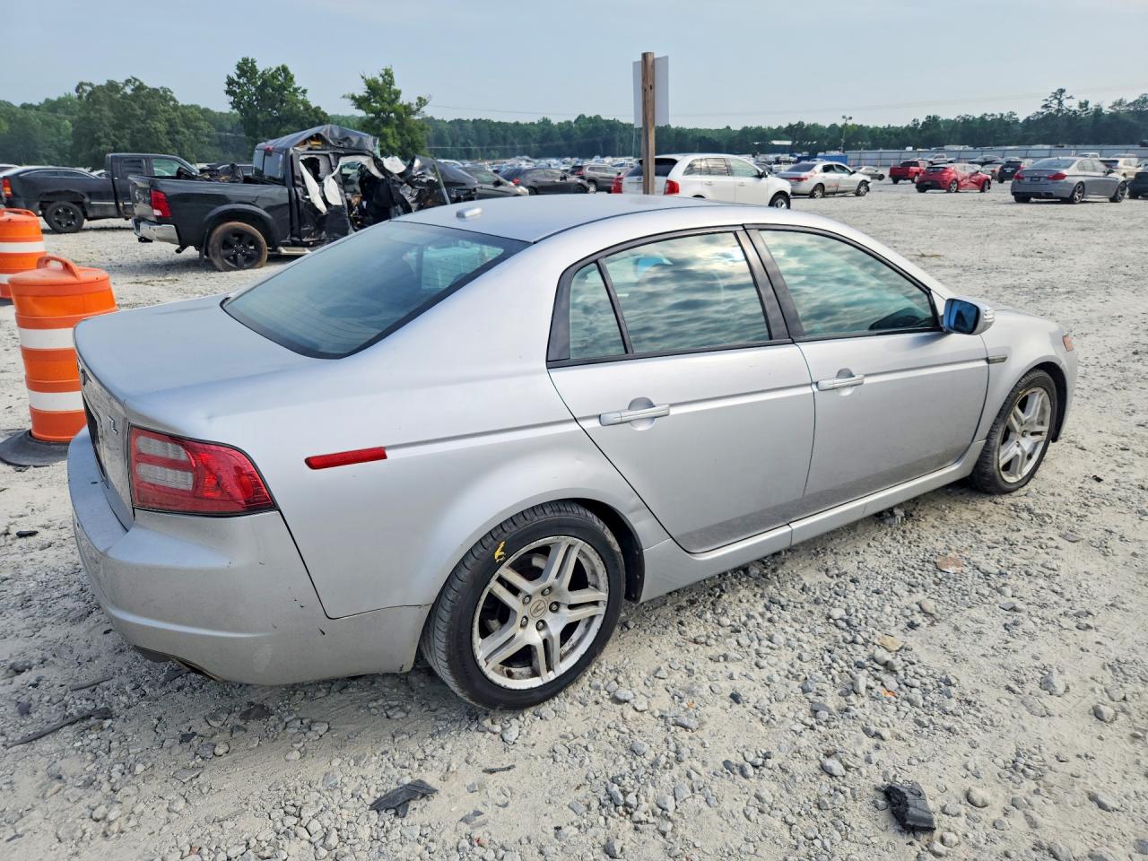2007 Acura Tl Silver vin: 19UUA66217A030785
