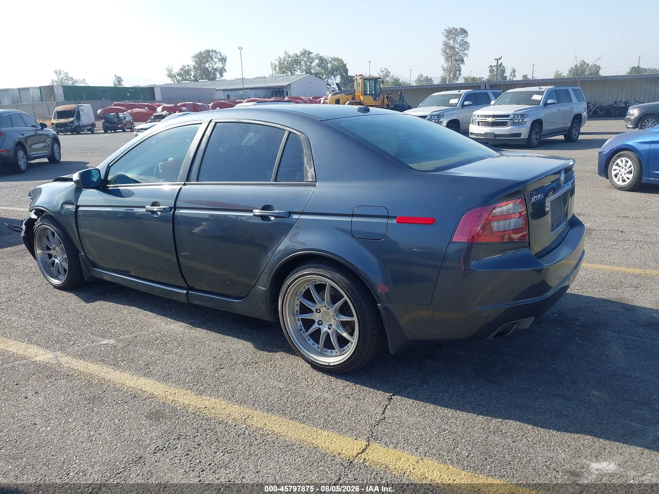 2007 Acura Tl 3.2 Gray vin: 19UUA66217A039387